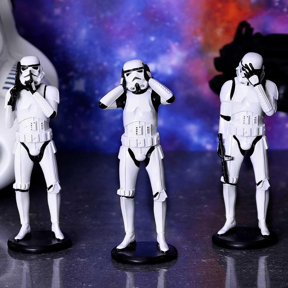 Nemesis Now Stormtrooper Three Wise Sci-Fi Figurines - 14cm Resin Statue 8