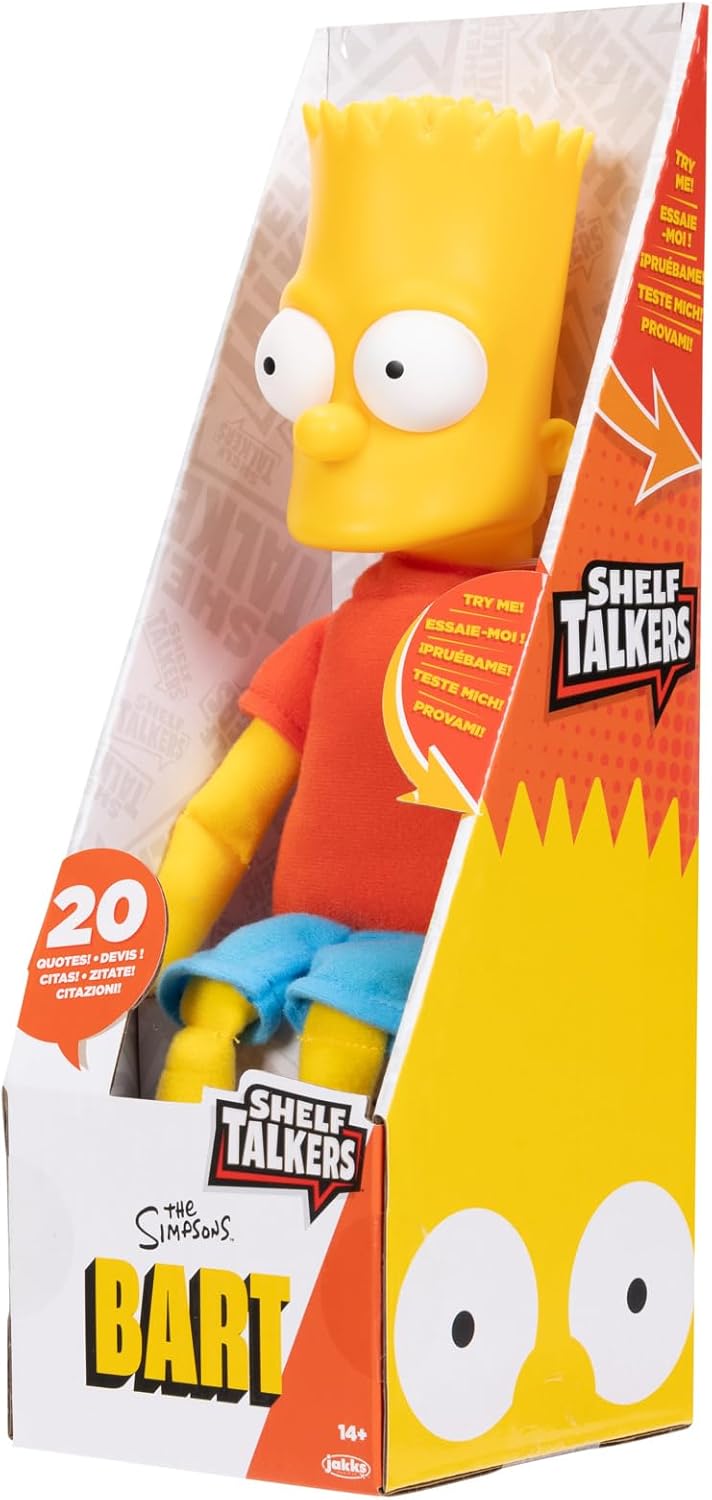 The Simpsons Bart Simpson Shelf Talker - 30cm Tall Interactive Plush with Sound 7