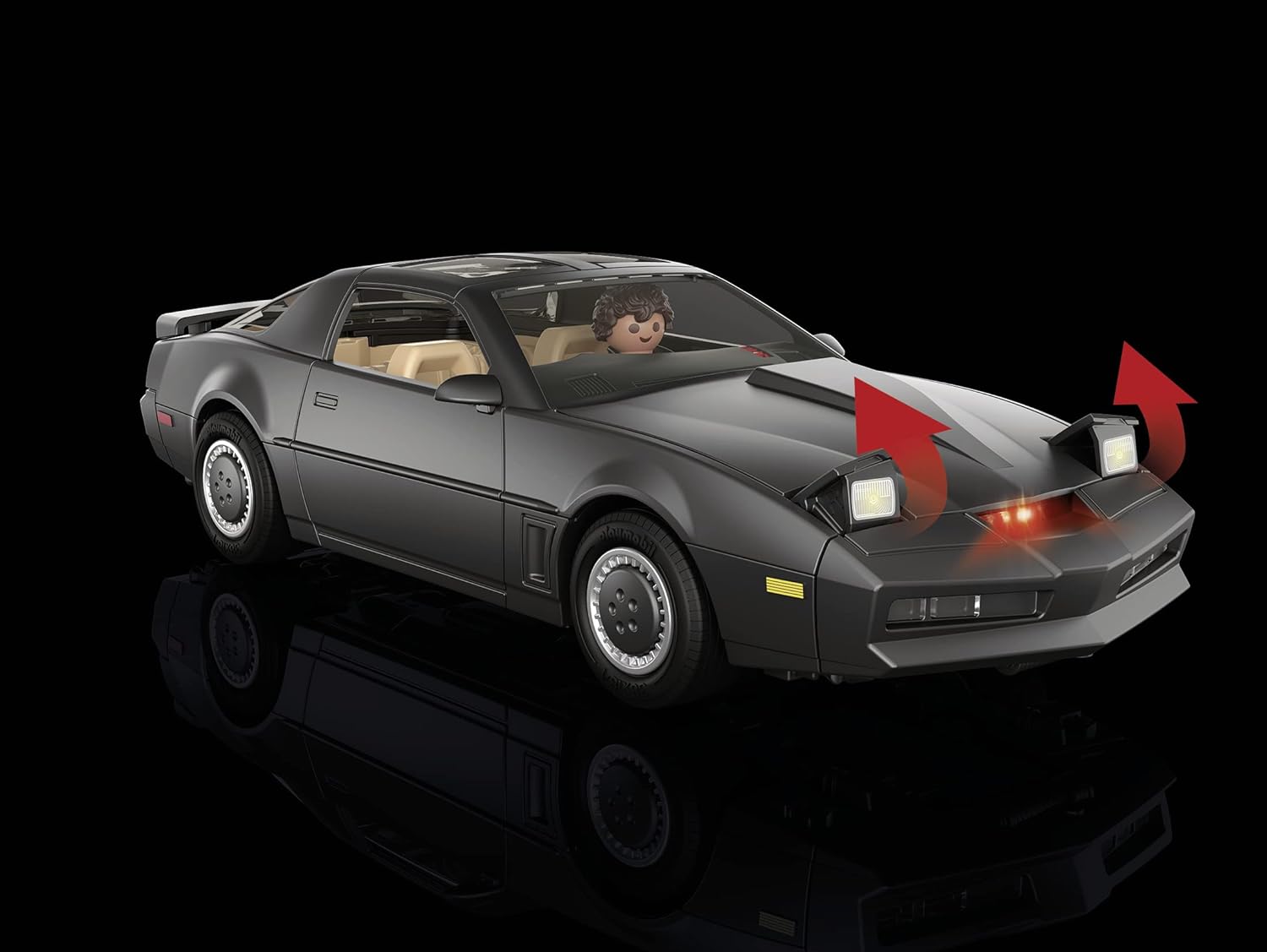 Playmobil 70924 Knight Rider - K.I.T.T. Car Playset with Light & Sound Features 6
