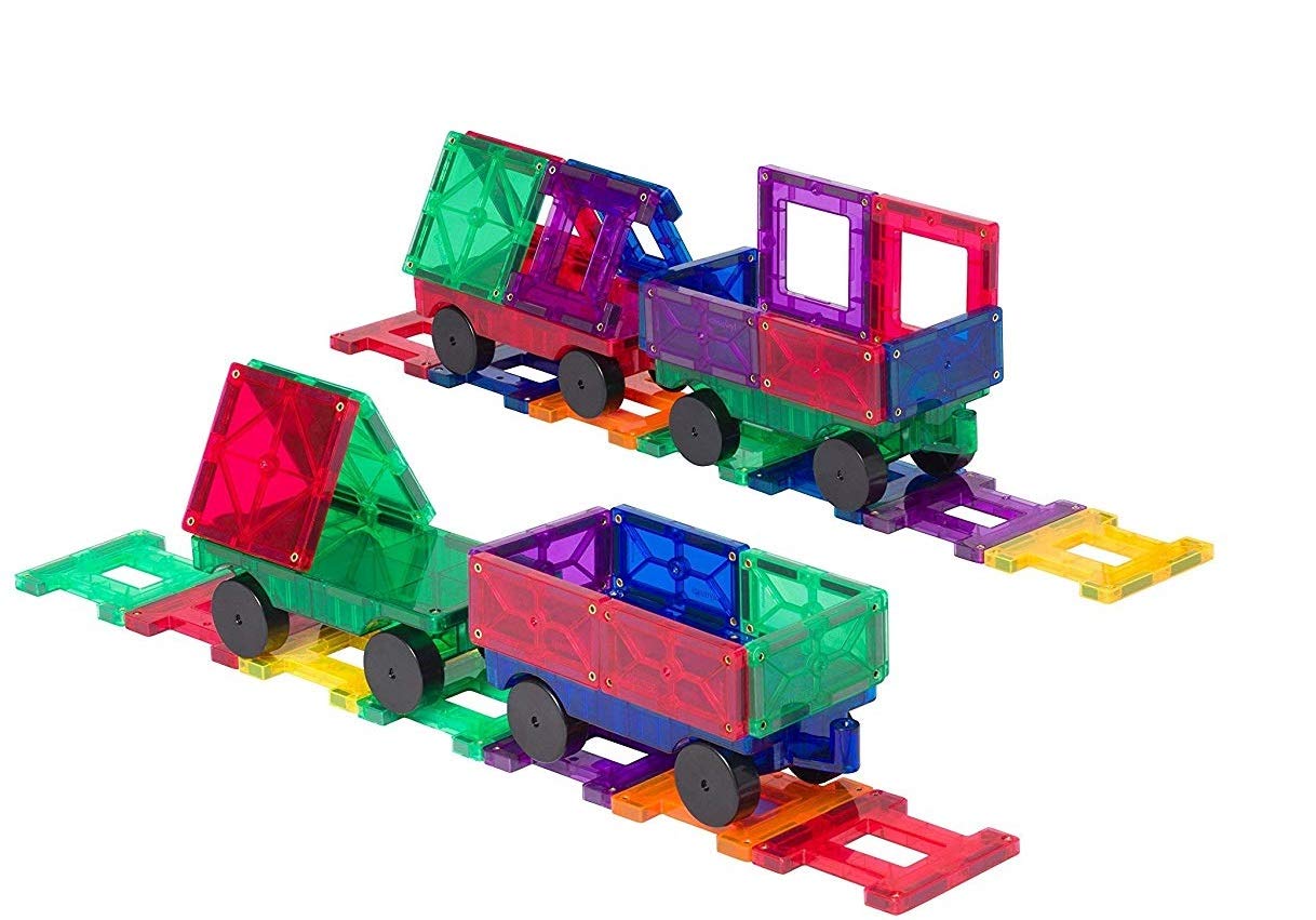 Playmags 3D Magnetic Blocks - 2-Piece Magnetic Car Set for Kids 14