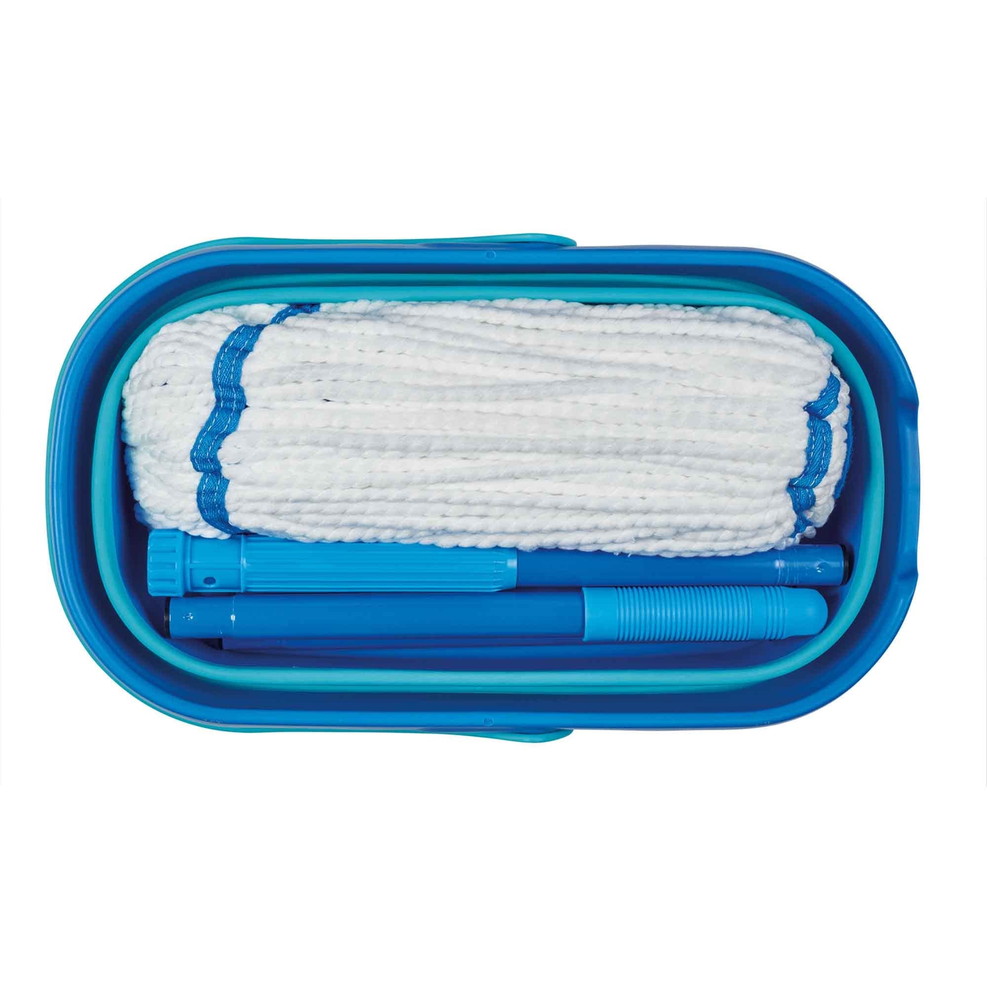 Spontex Ultra Compact Twist Mop and Bucket Set - Microfibre Mop with Built-In Wringing System 12