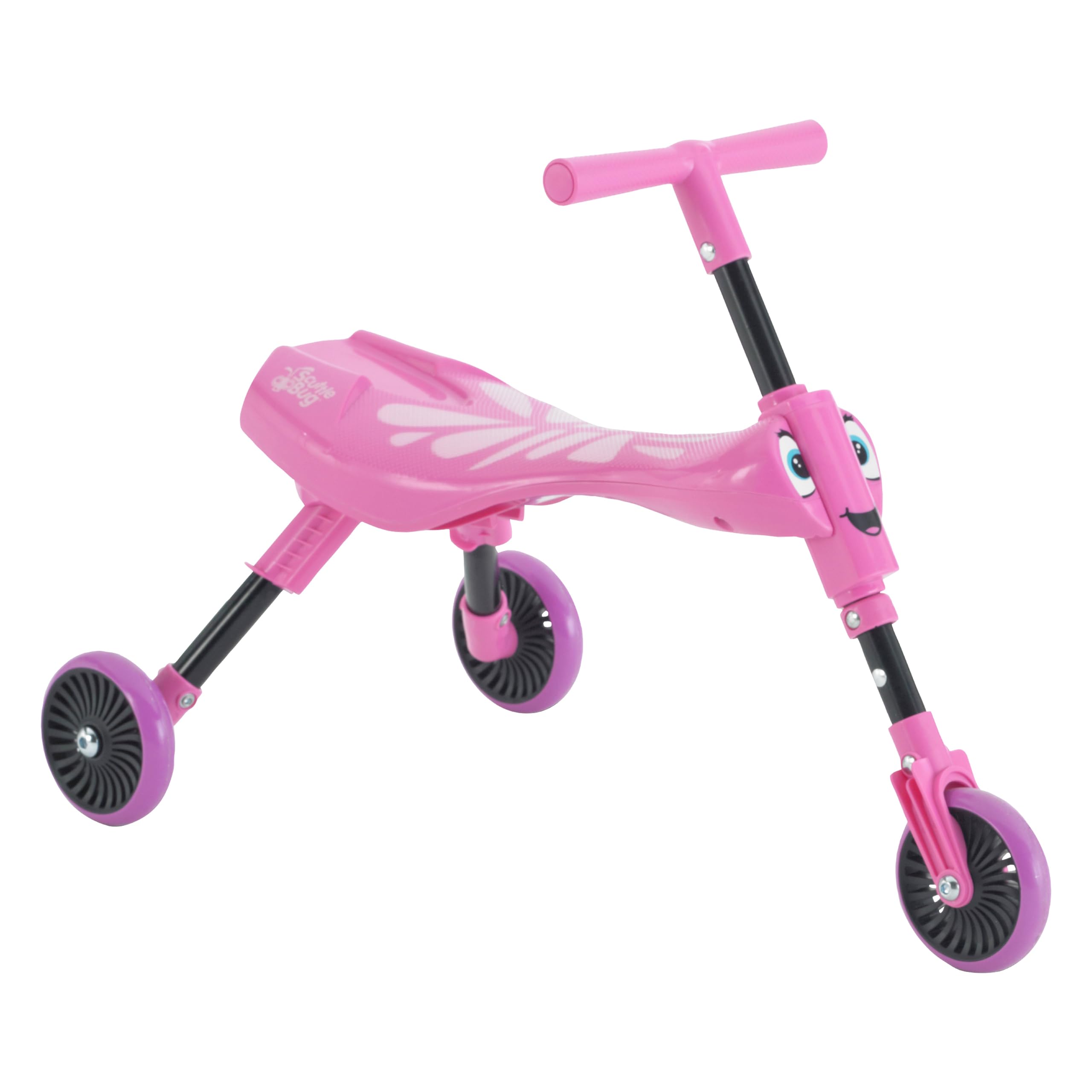 Scuttlebug 3-Wheel Foldable Ride-On Tricycle - Butterfly Design for 1+ Year Olds