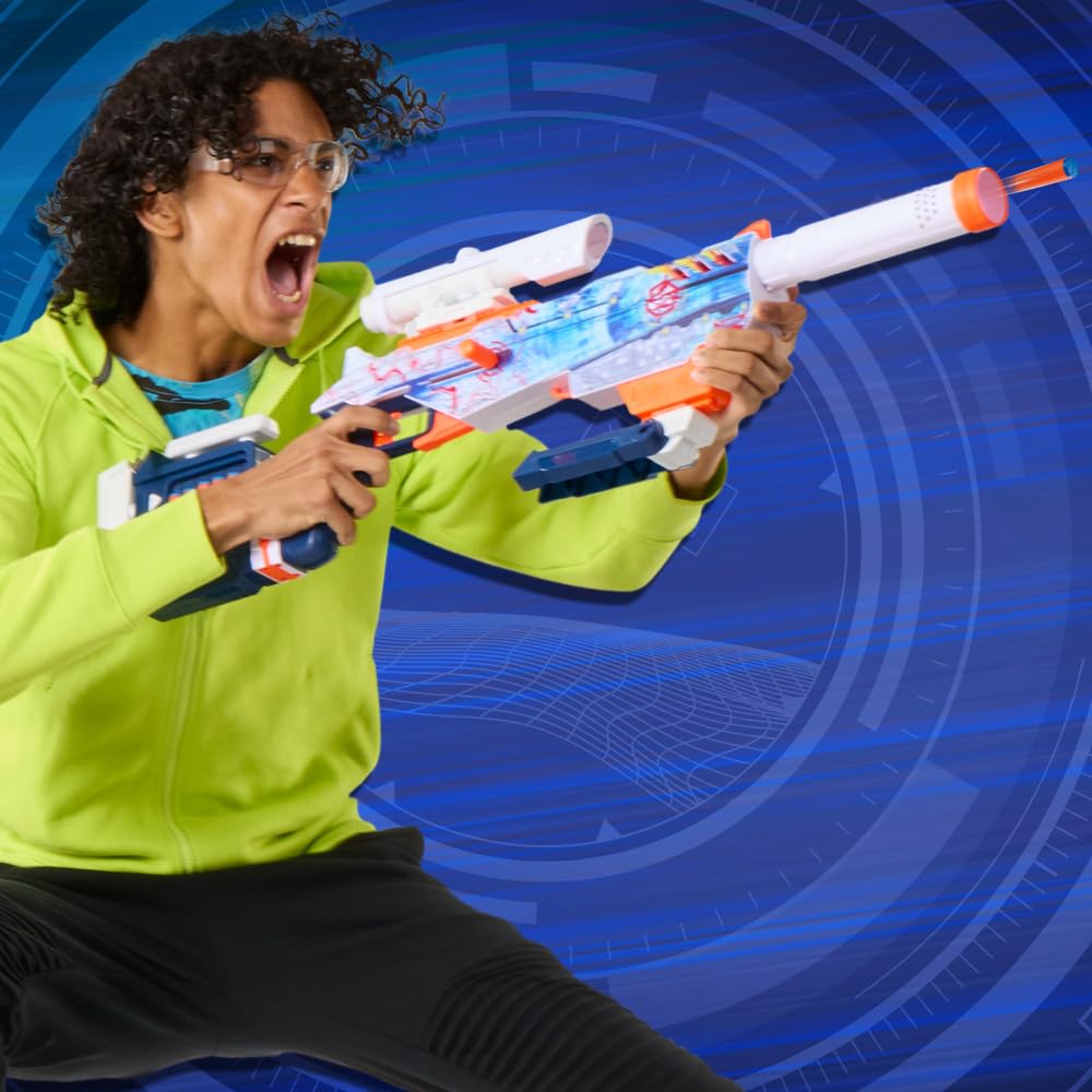 Hasbro Nerf Loadout Arctic Zerostriker Blaster with Scope, Stock, Barrel & Bipod | Ages 8+ 2
