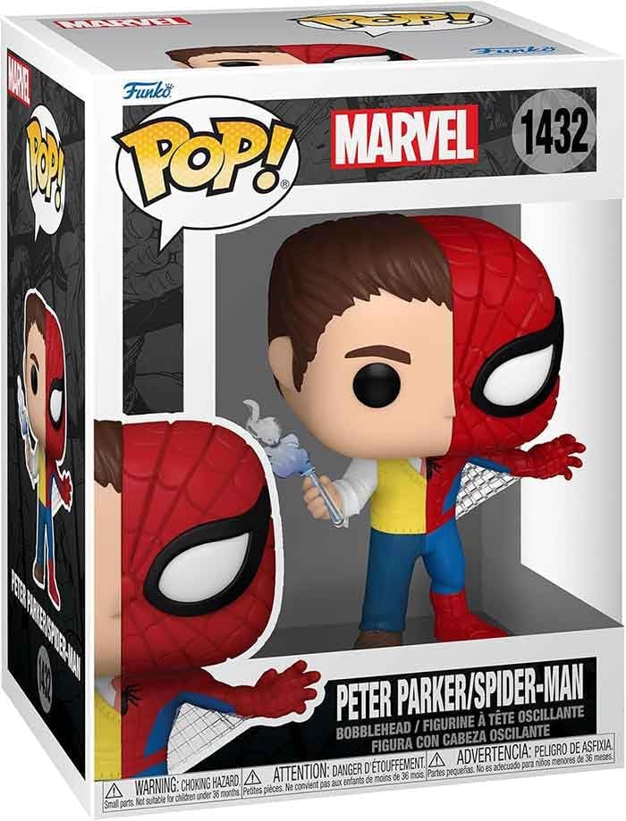 Funko Pop! Marvel: Split - Spider-Man - Spider/Parker Vinyl Figure