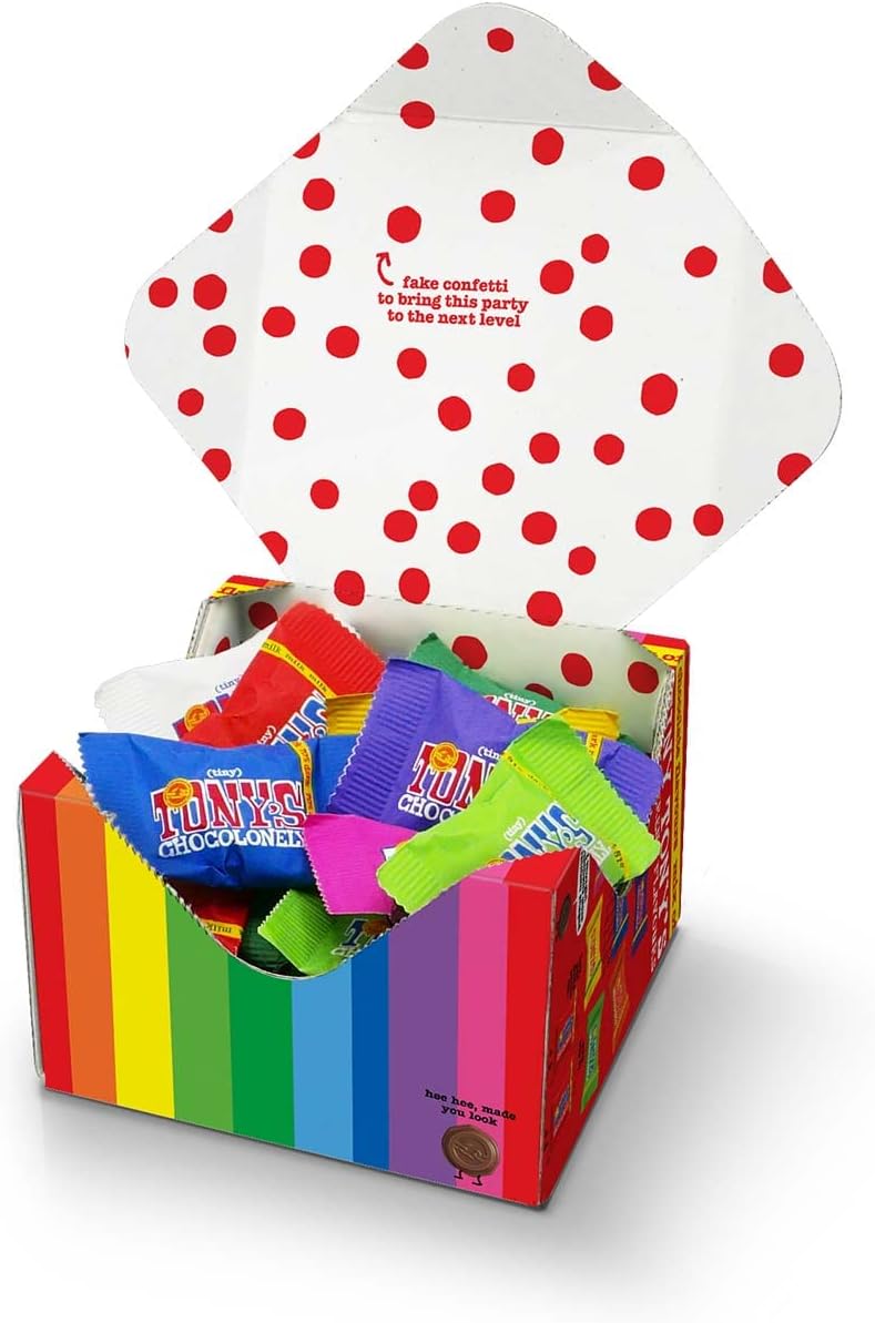 Tony's Chocolonely Tiny Tony's Chocolate Gift Box - 180g, Assorted Mini Fairtrade Chocolates 5