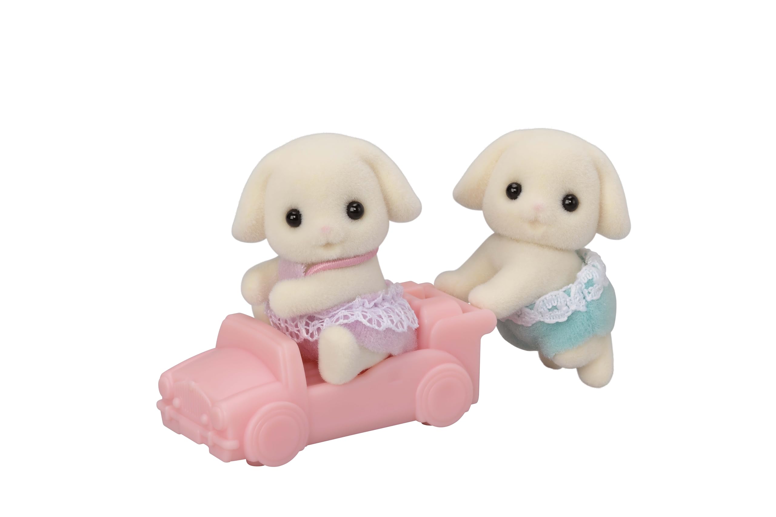 Sylvanian Families Flora Rabbit Twins (5737) with Pushcart | Ages 3+