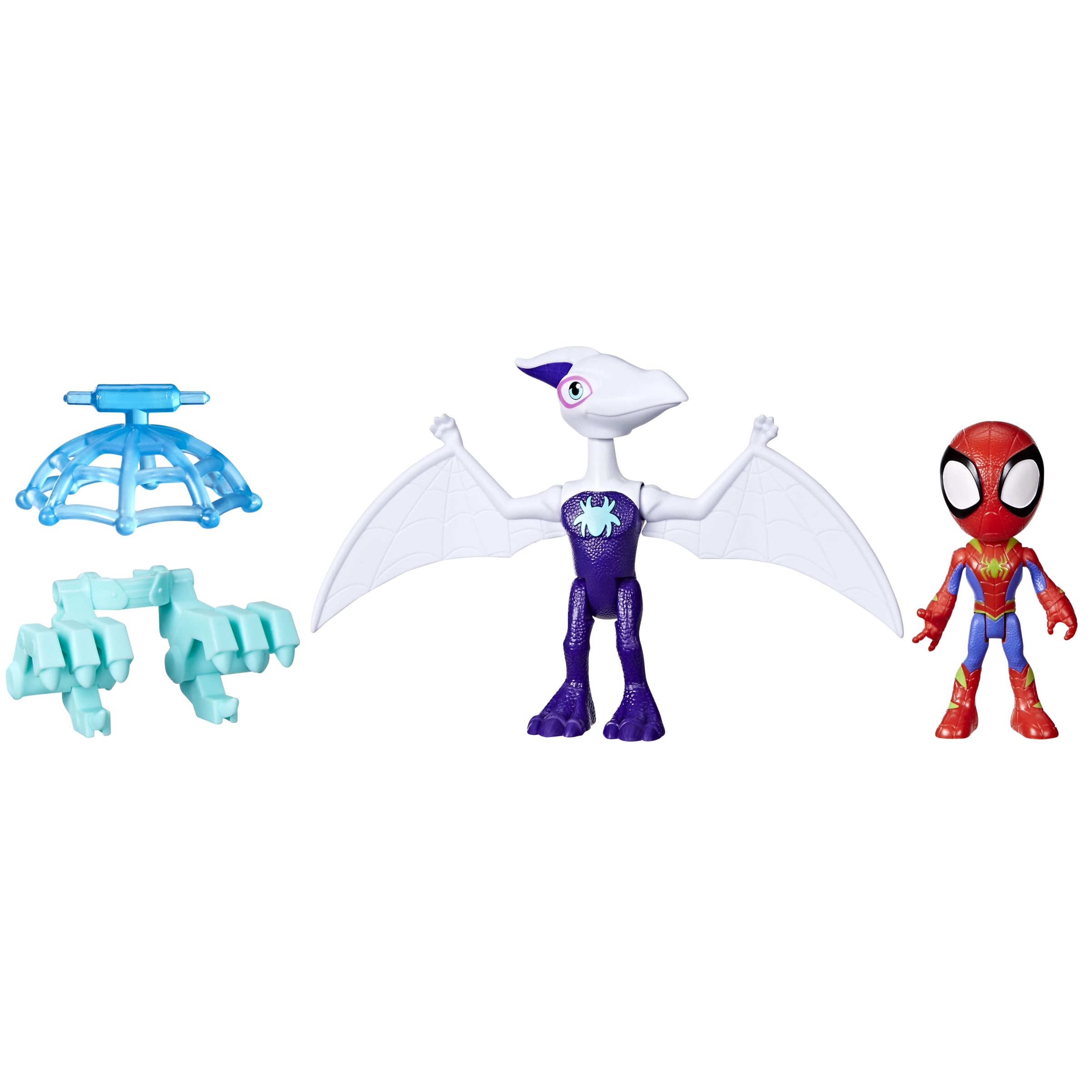 Spidey and His Amazing Friends Ghostasaurus & Spidey Action Figures 2-Pack - Hero Reveal & Dino-Webs Play for Ages 3+