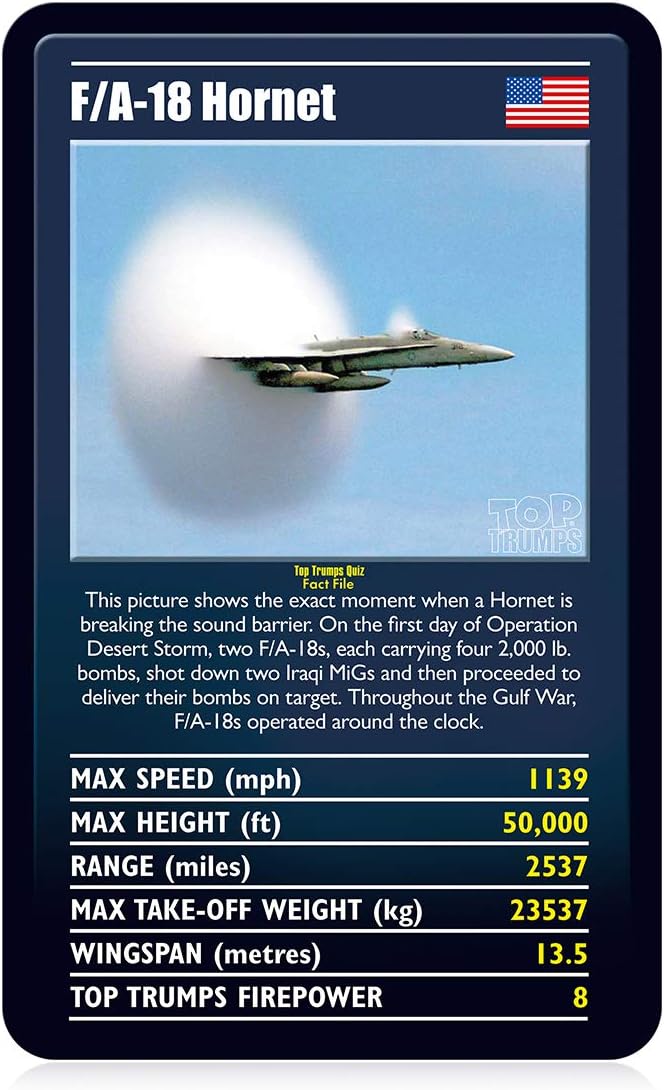 Top Trumps Ultimate Military Jets Card Game 4