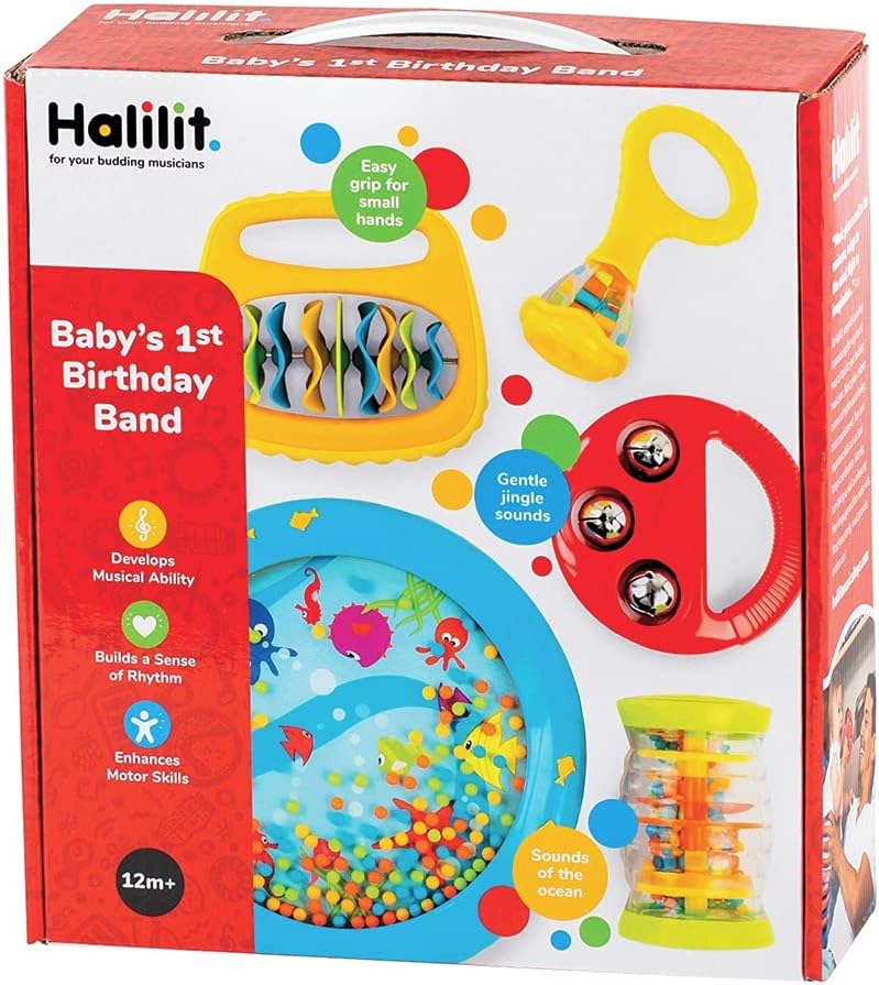 Halilit Baby's First Birthday Band Musical Instrument Set - 12 Months+ 9