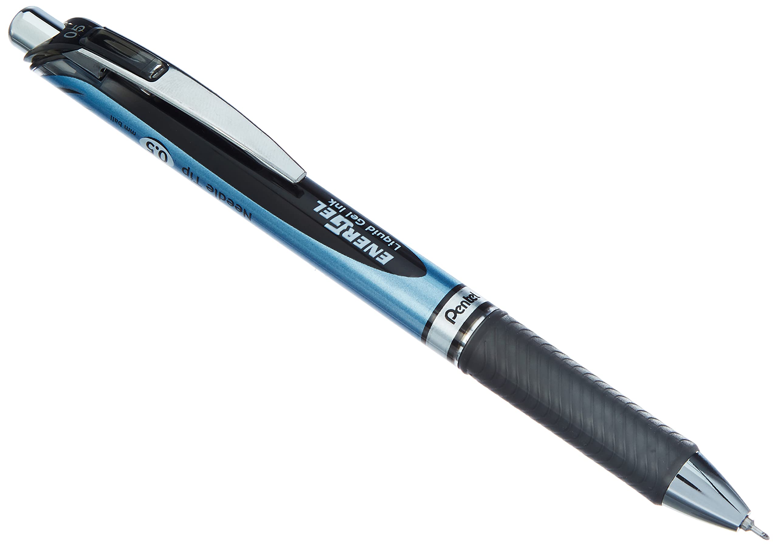 Pentel EnerGel-Xm Retractable Gel Roller Pen - 0.5mm Fine Point | Quick Drying Black Ink | Refillable