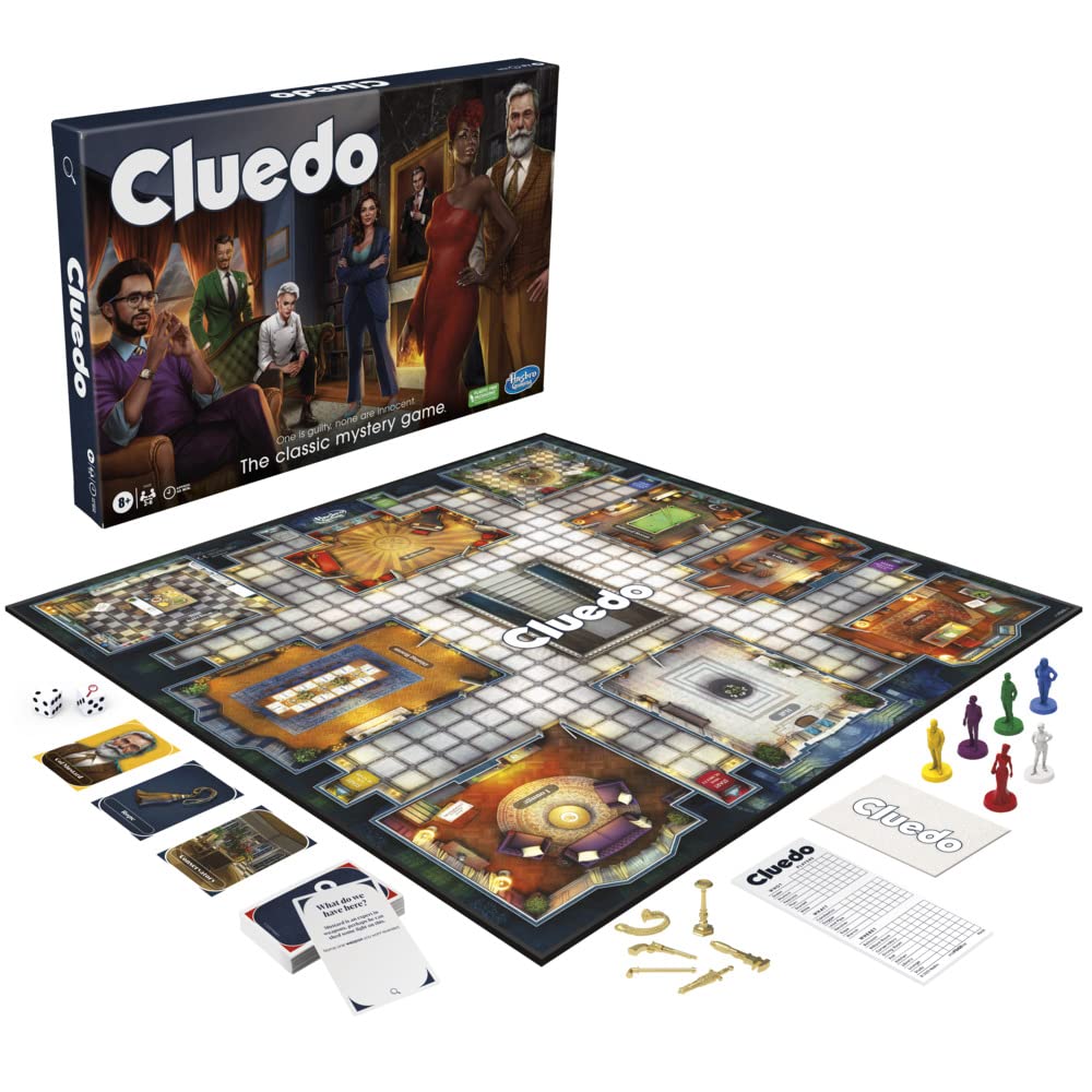 Hasbro Gaming Cluedo Detective Board Game for 2-6 Players 7