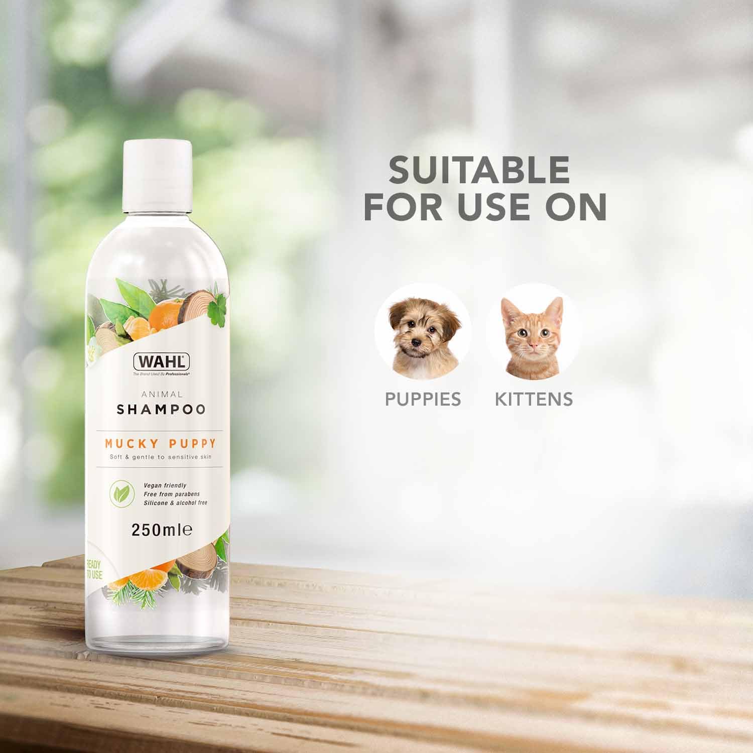 Wahl Mucky Puppy Shampoo - Gentle Formula with Aloe Vera for Sensitive Skin | 250ml Citrus Scent 3