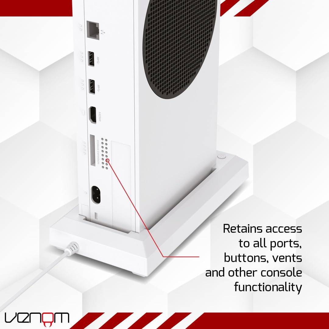 Venom LED Light-Up Console Stand for Xbox Series S - Multi-Color RGB Lighting with USB Power 3