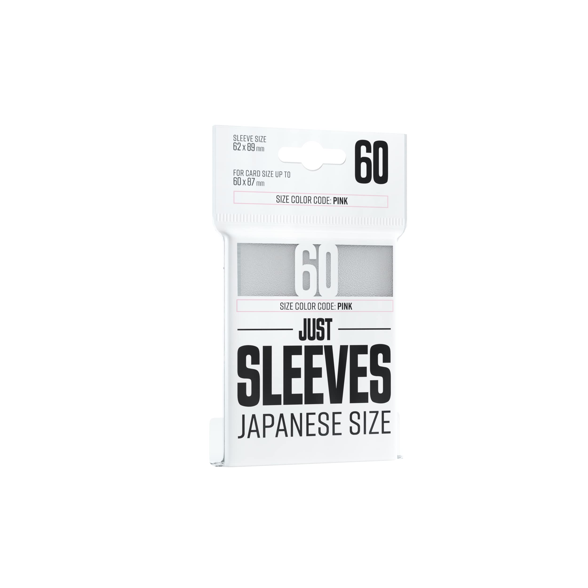 Gamegenic Just Sleeves for Japanese-Size Cards - White - 60 Count