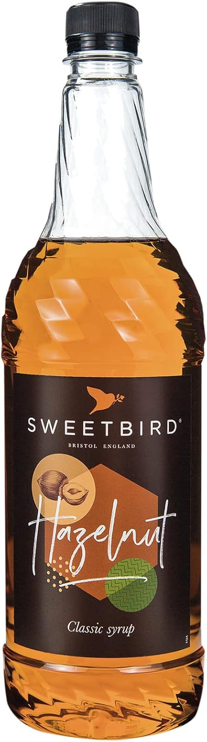 Sweetbird Hazelnut Syrup | 1 Litre | Natural Flavouring | Vegan Friendly