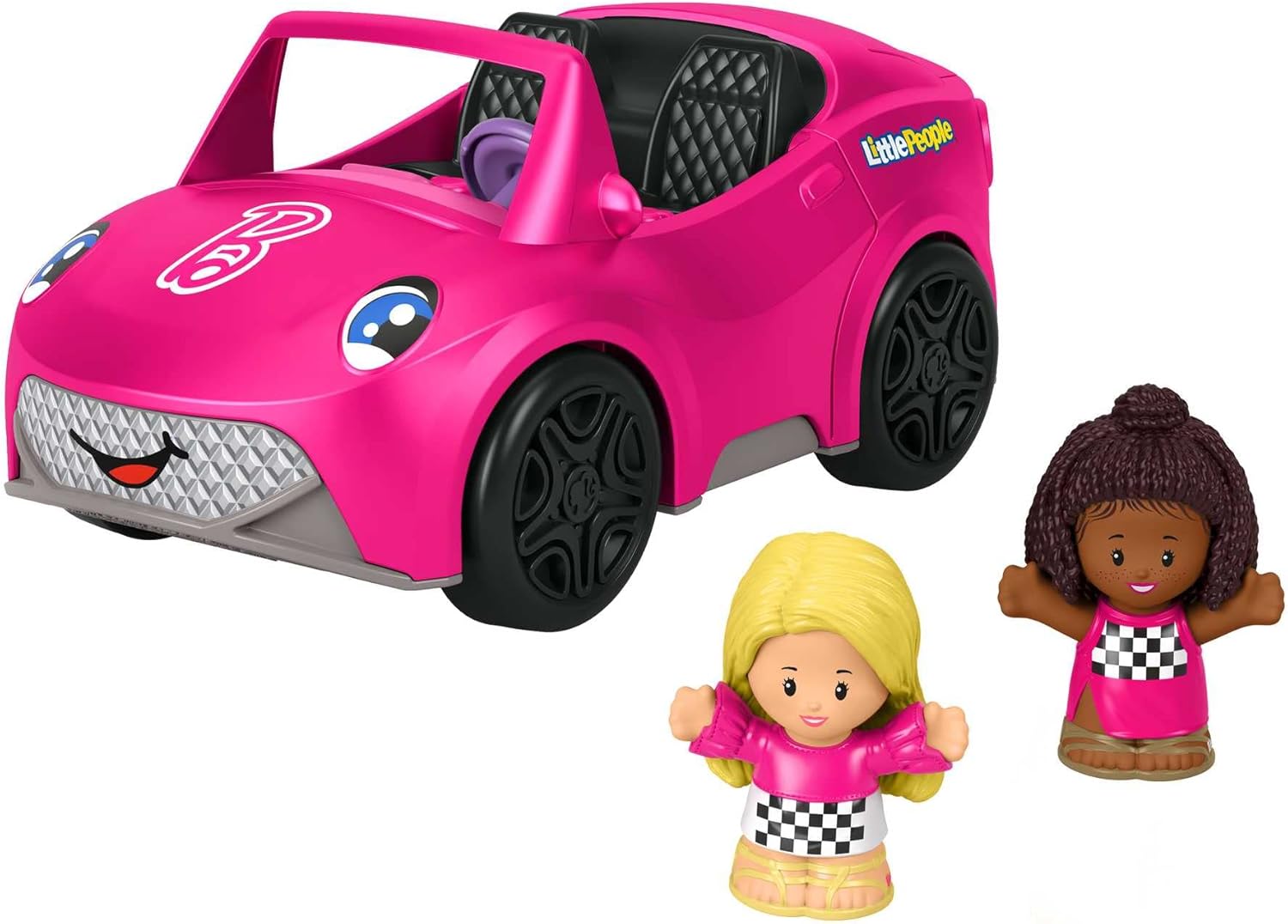 Barbie HJN53 Convertible Playset - Musical Push-Along Vehicle with Figures for Toddlers