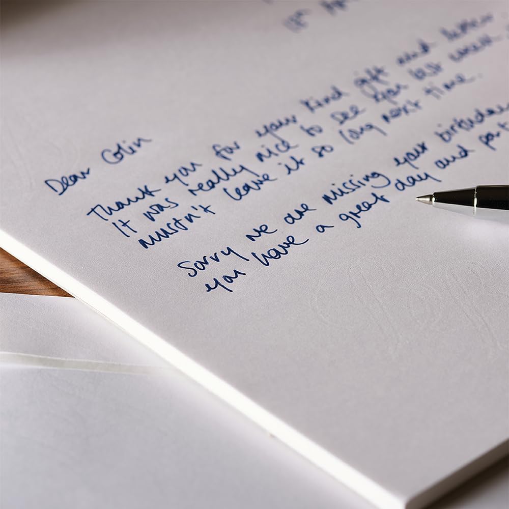 Basildon Bond Writing Pad - 40 Sheets White Paper | 137 x 178 mm Duke Size 2