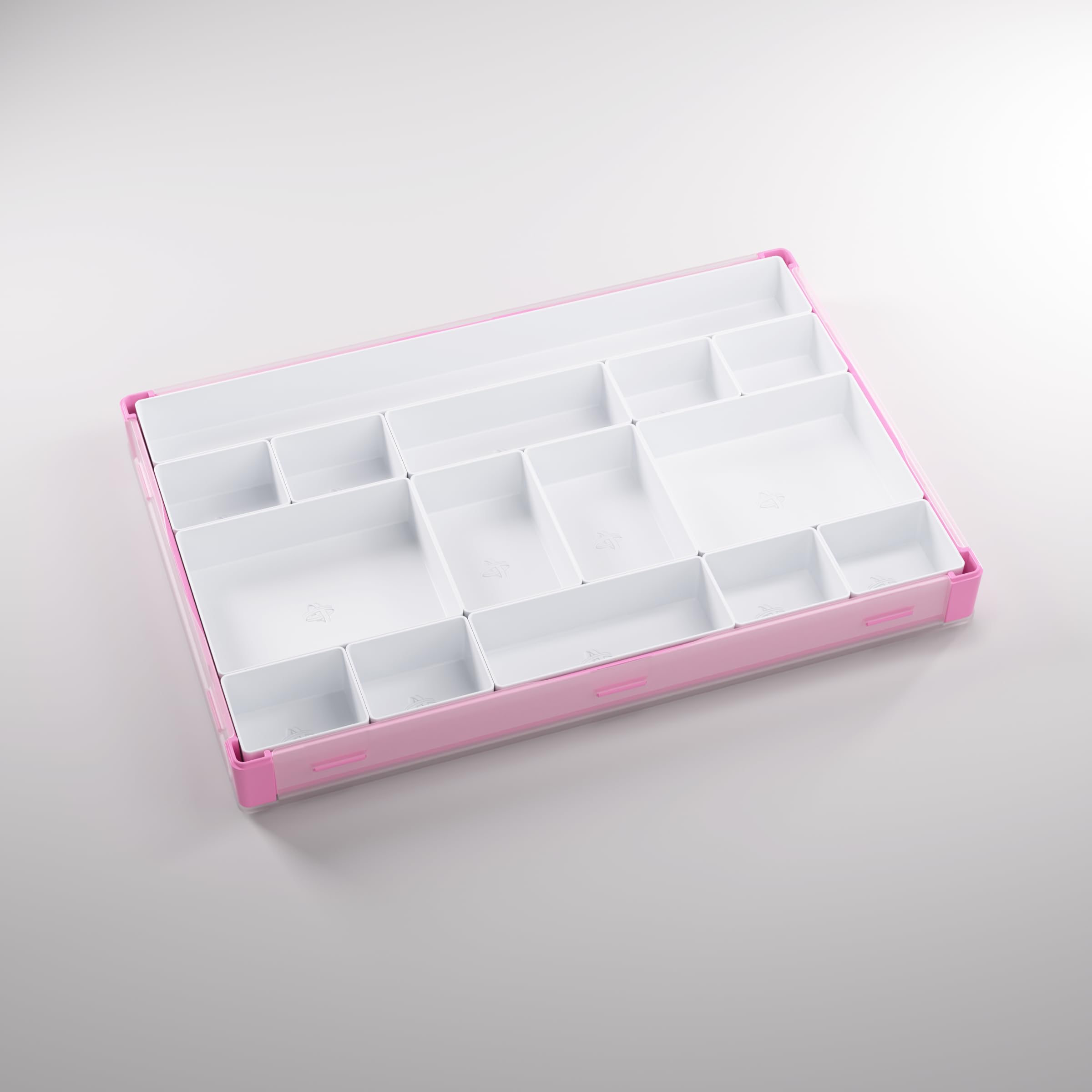 Gamegenic Token Silo XL Pink/White – Board Game Storage with 15 Removable Compartments 3