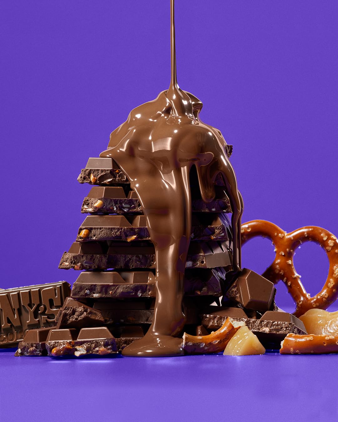 Tony's Chocolonely - Dark Milk Pretzel Toffee Chocolate Bar 180g