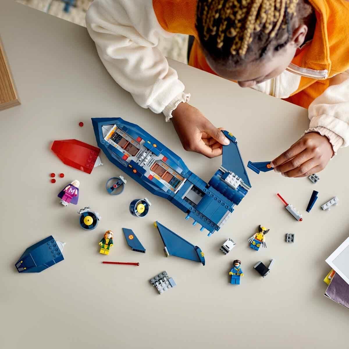 LEGO Marvel X-Men X-Jet Buildable Toy Plane - 359-Piece Set with 4 Minifigures for Kids 8+ 7