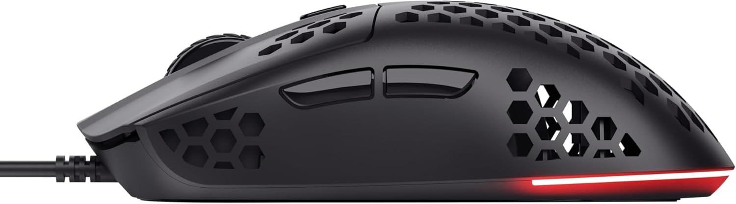 Trust Gaming GXT 928 Helox Superlight Wired Gaming Mouse 65g with RGB Lighting & Adjustable DPI
