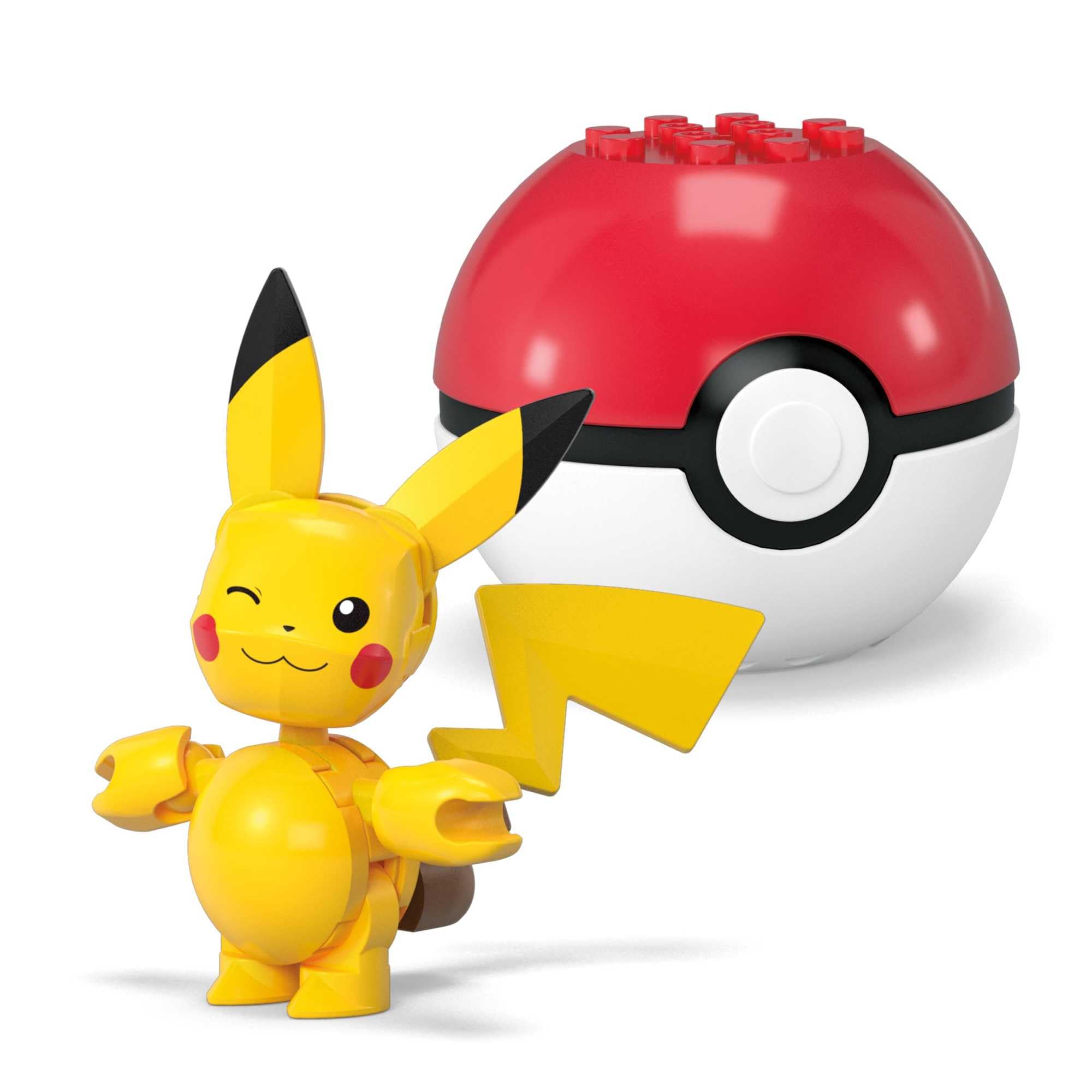 MEGA Pokémon Action Figure Building Toy Set - Buildable Pikachu & Ditto with Poké Balls, Ages 6+