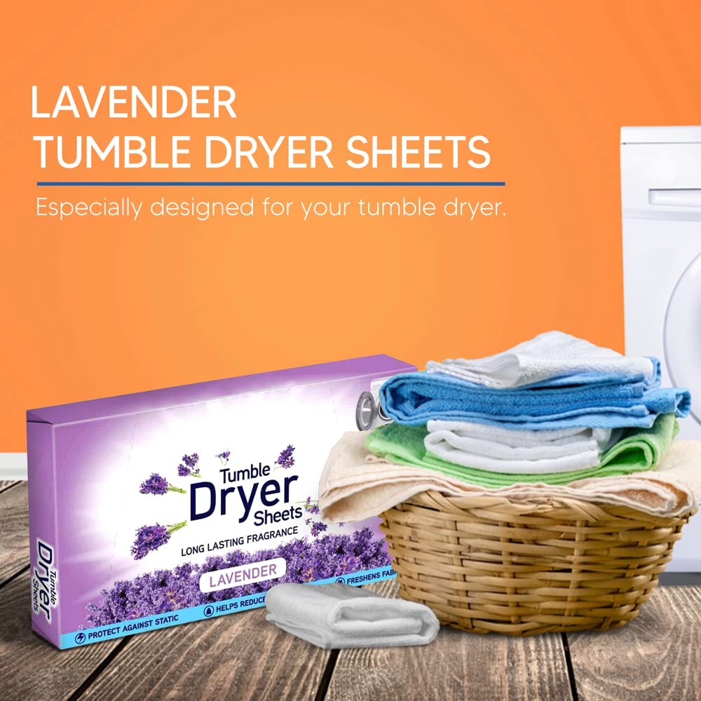 KARRMA - Lavender Tumble Dryer Sheets (105 Sheets, Pack of 3)