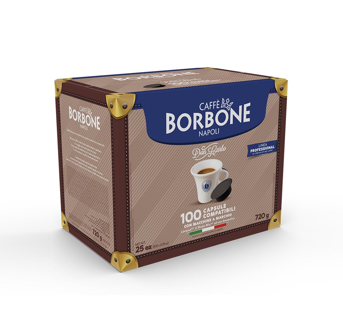 Caffè Borbone Don Carlo Black Coffee Blend - 100 Capsules for Lavazza A Modo Mio Machines 3
