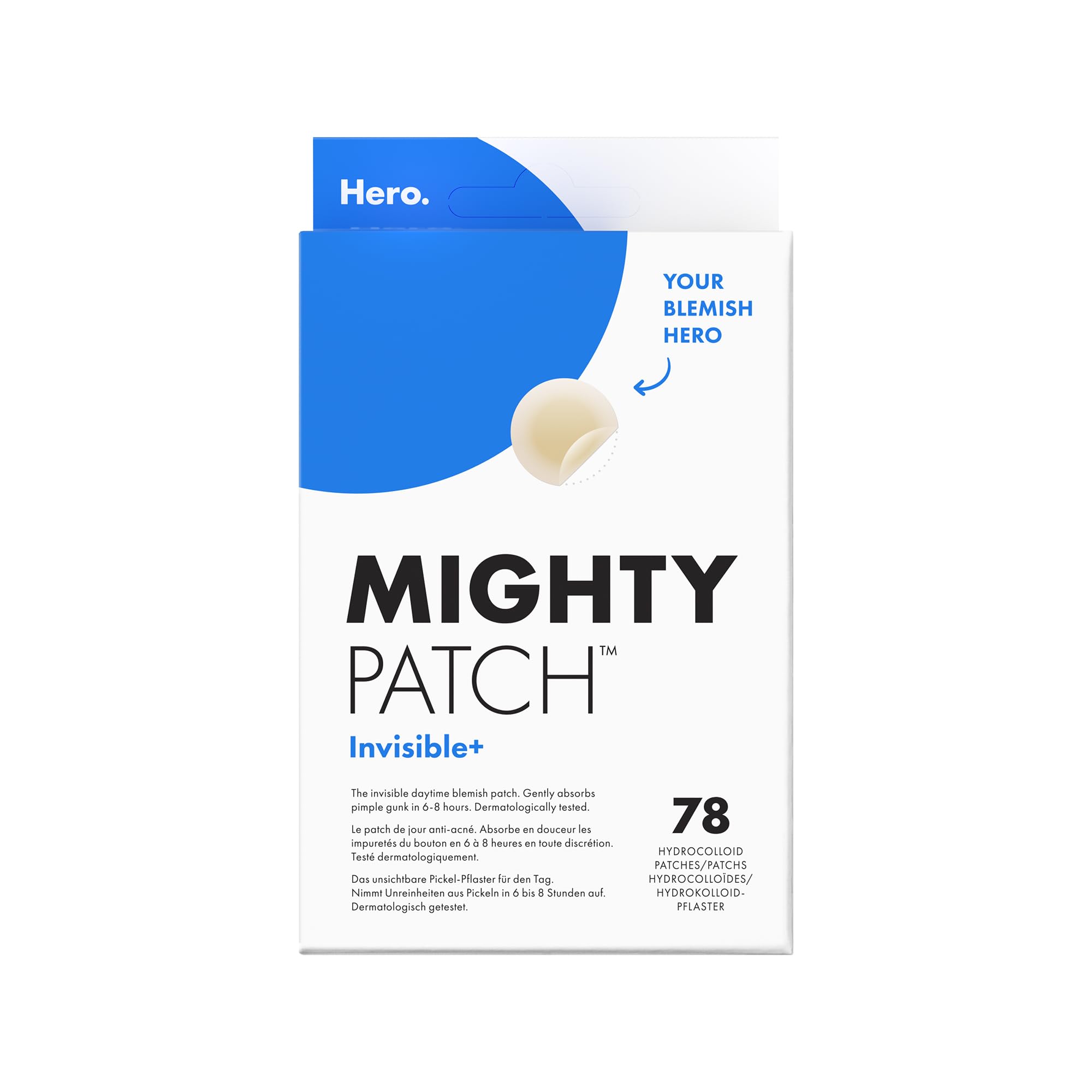 Hero Cosmetics - Mighty Patch Invisible+ Hydrocolloid Acne Patches (78 Count)