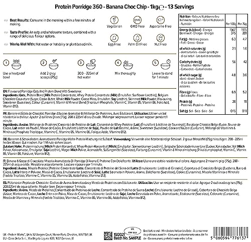 Protein Works - Protein Porridge 360, High Protein, Low Sugar Breakfast, 1kg 6