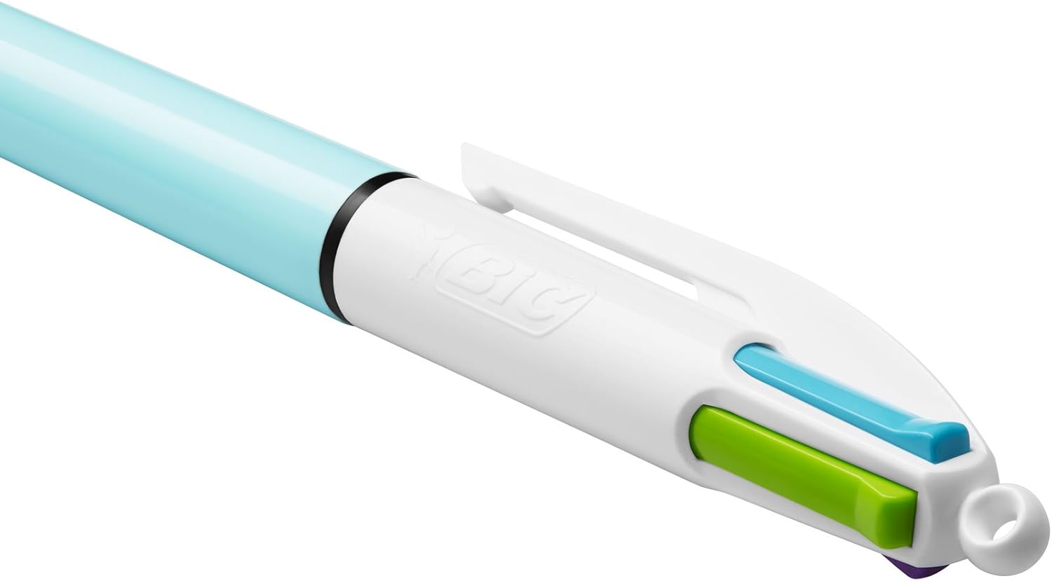 BIC 4 Colours Family Pen Pack of Retractable Ballpoint Pens with Four Ink Colours, Set of 4 (2 Mini, 2 Original)