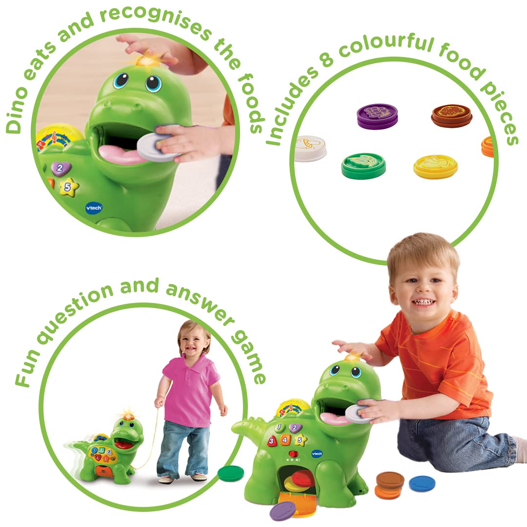 VTech Baby Feed Me Dino - Interactive Musical Toy with Lights, Numbers & Shapes for Toddlers 1-3 Years 8