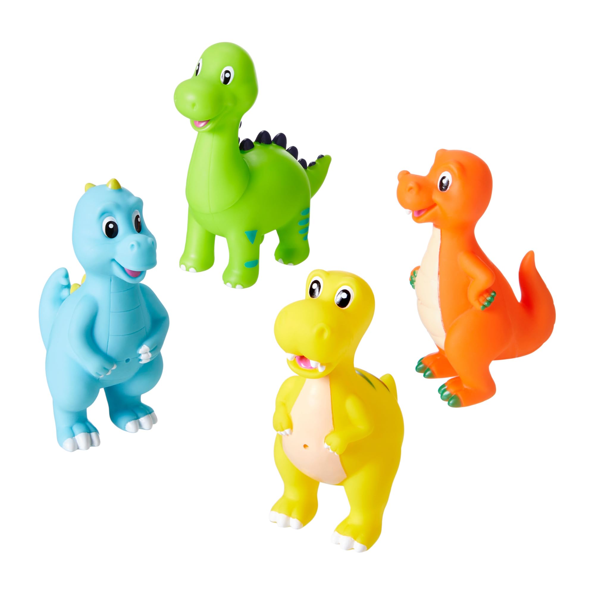 Nuby Dinosaur Bath Squirters - 4-Pack Colourful Bath Toys for Toddlers 10 Months+