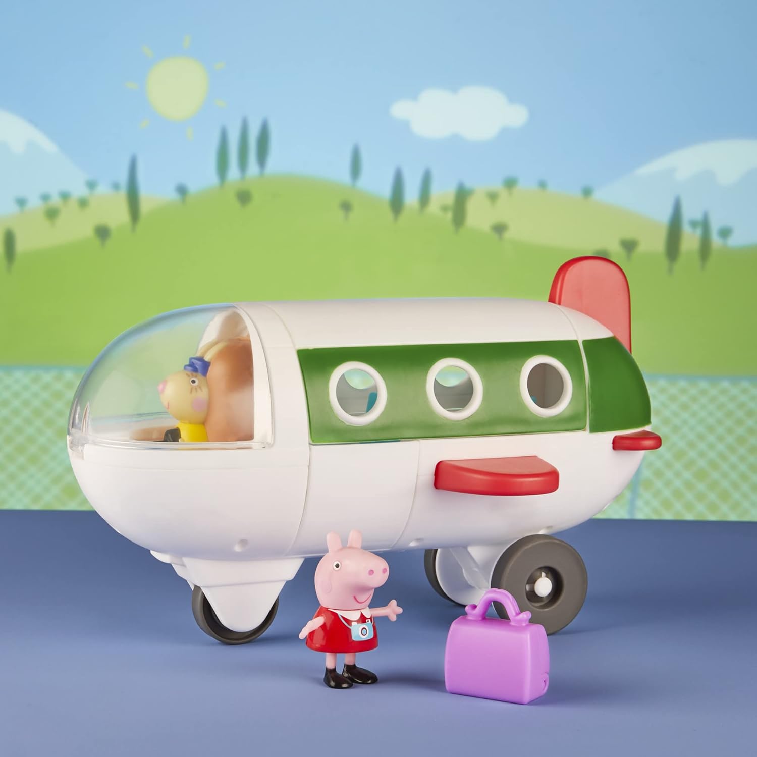 Peppa Pig F3557 Adventures Plane Playset - Rolling Vehicle with Peppa Figure, Ages 3+ 4