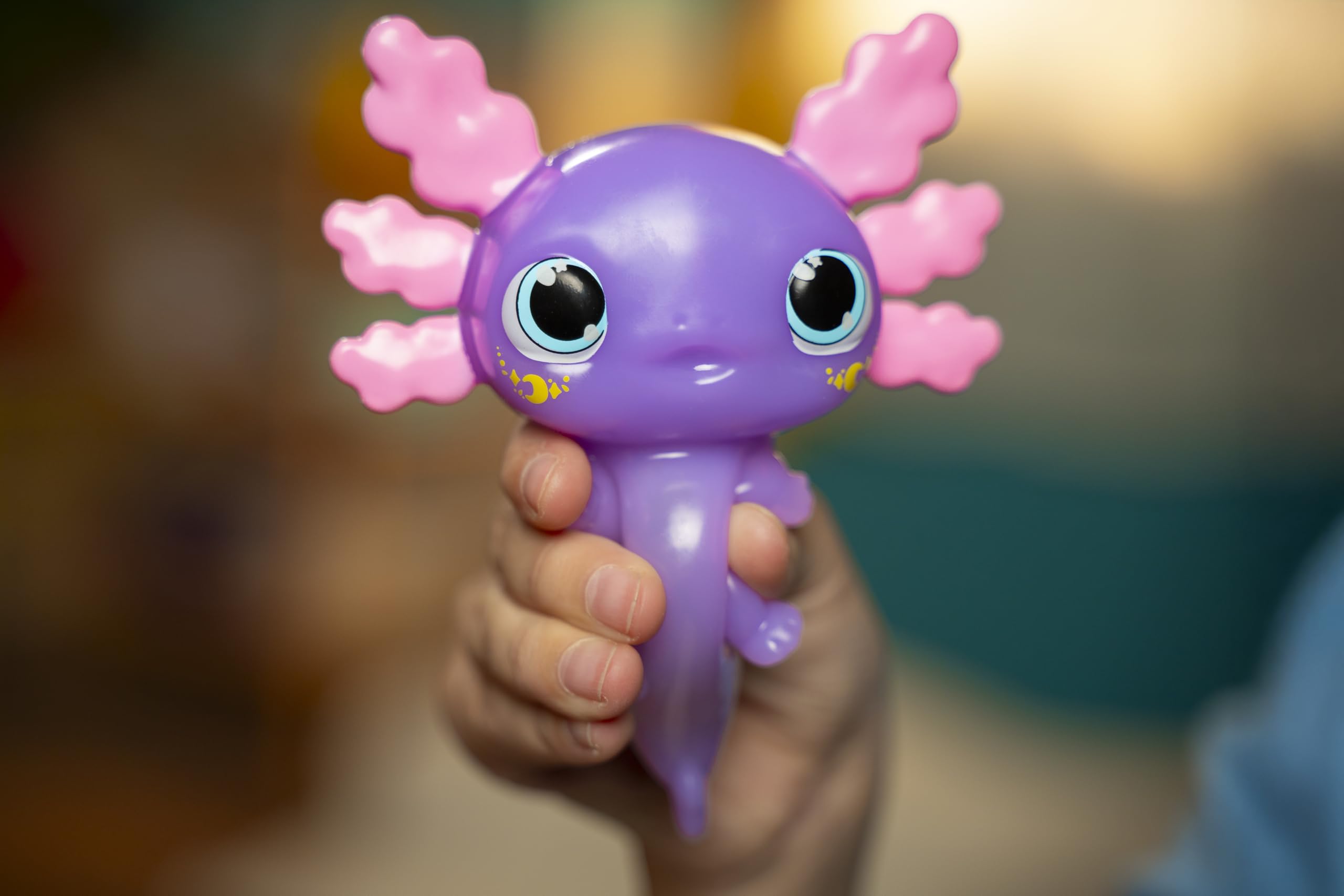 Let's Glo Axolotl - Glowing, Squishy Electronic Pet for Kids 3