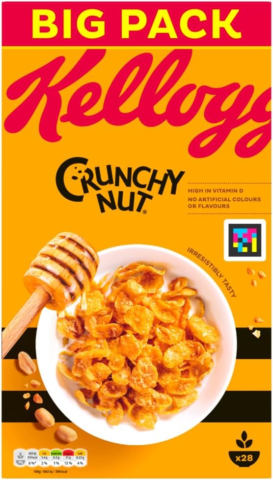 Kellogg's Crunchy Nut Breakfast Cereal Big Box, 840g