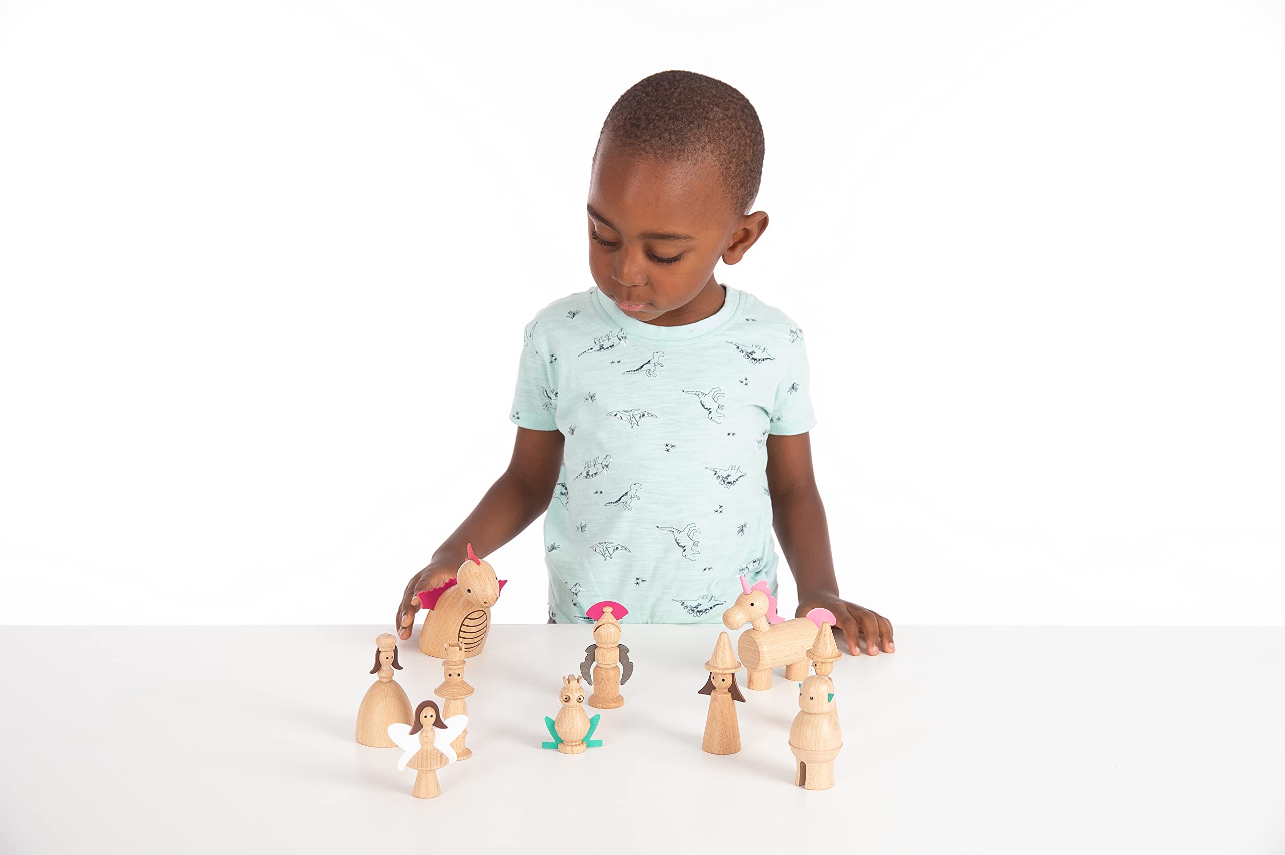 TickiT Wooden Enchanted Figures Set - 10 Fairy Tale Characters for Imaginative Play 8