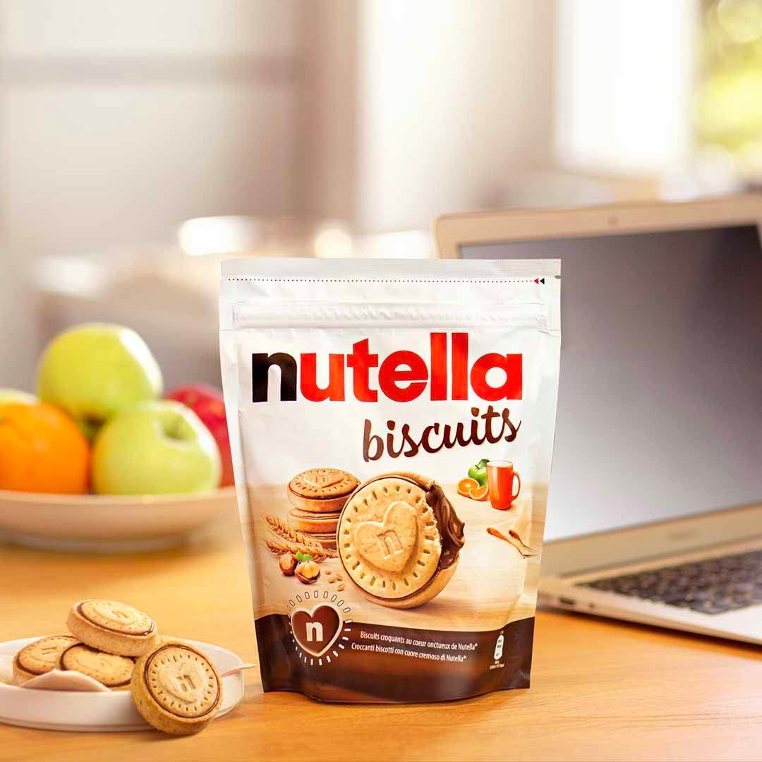 Nutella Biscuits Pouch, 276g - Crunchy Biscuits Filled with Hazelnut Cocoa Spread 5