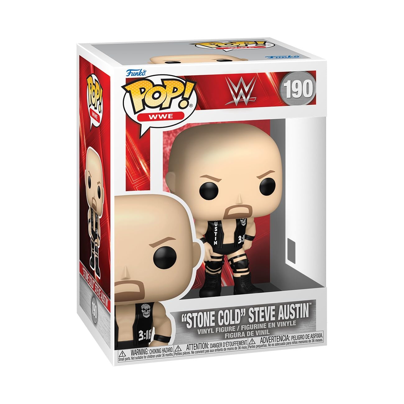 Funko Pop! WWE: WWE 8 - Stone Cold Steve Austin Cold - Collectable Vinyl Fi