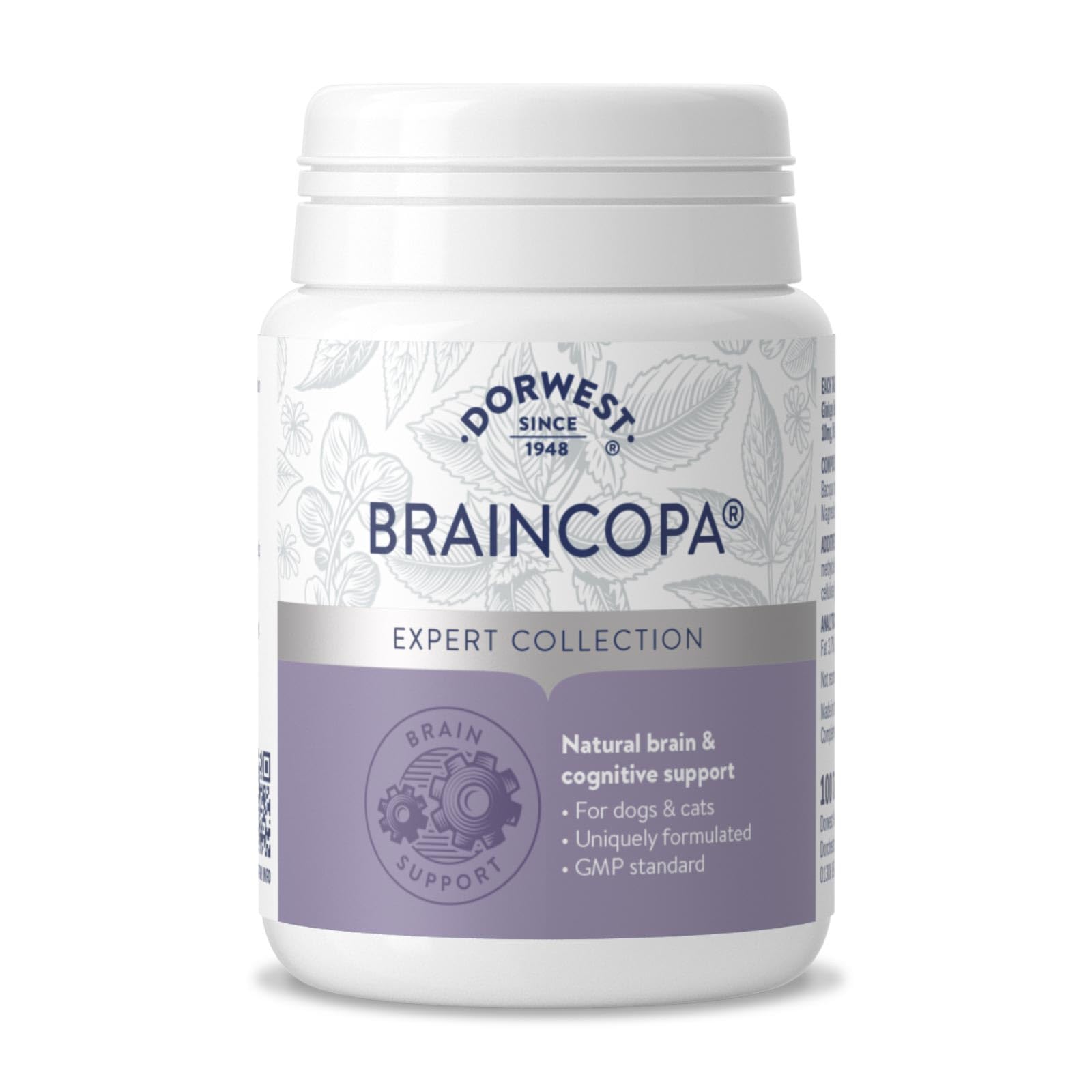 DORWEST HERBS BrainCopa Tablets - Cognitive Support for Dogs & Cats | 100 Count