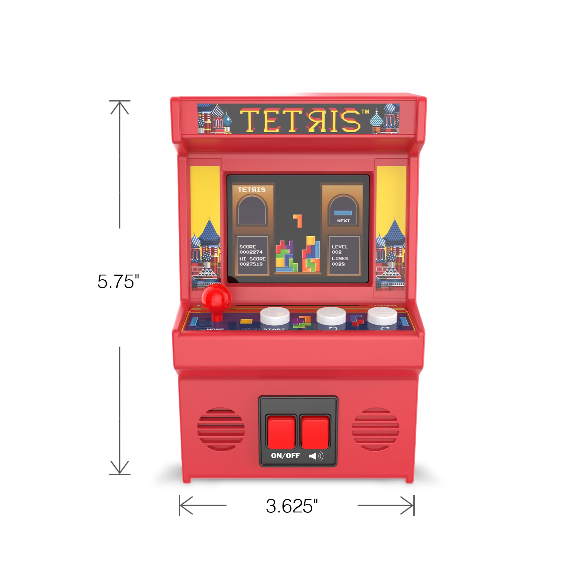 Mini Tetris Arcade Game Machine - Retro Electronic Handheld with Color Screen, Ages 8+