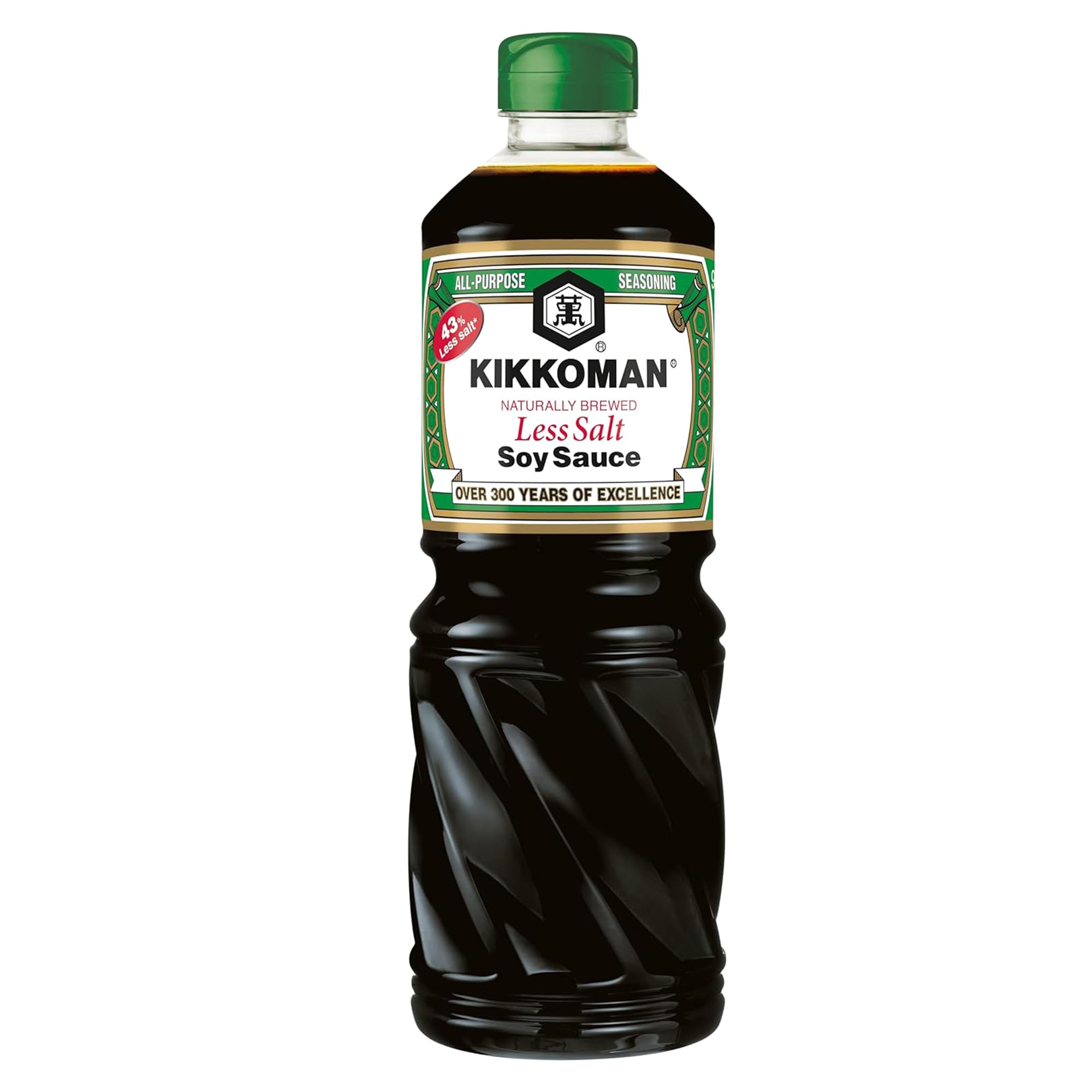 Kikkoman Naturally Brewed Less Salt Soy Sauce 975 ml