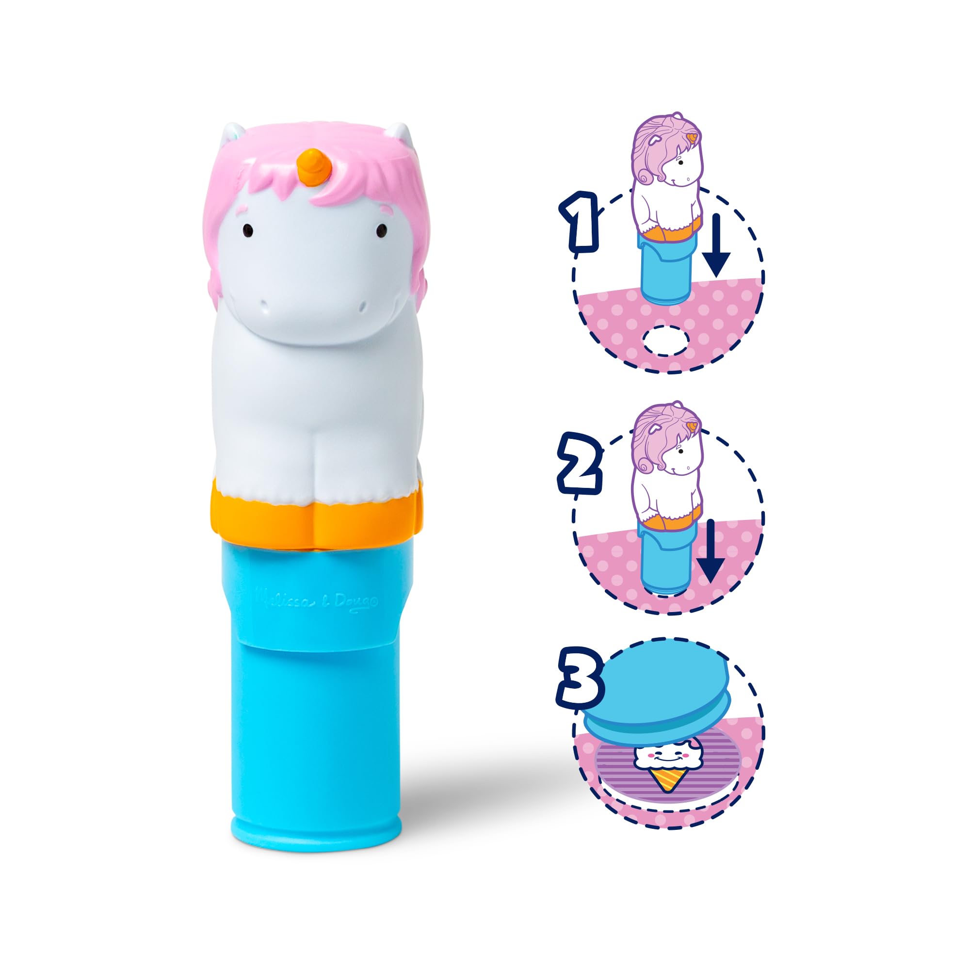 Melissa & Doug Sticker Wow Stamper & Activity Pad - Unicorn Theme | Mess-Free Play | Ages 3+ 3