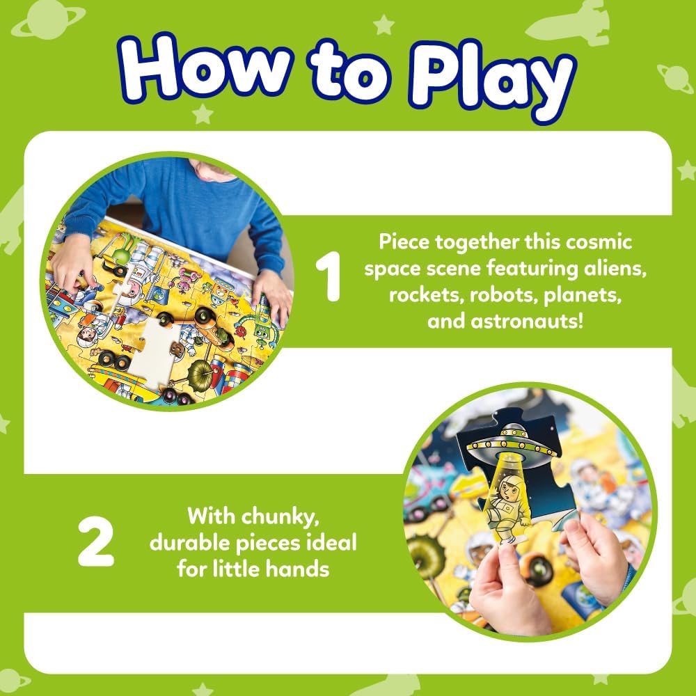 Orchard Toys Outer Space Jigsaw Puzzle - 50-Piece Educational Floor Puzzle for Ages 4+