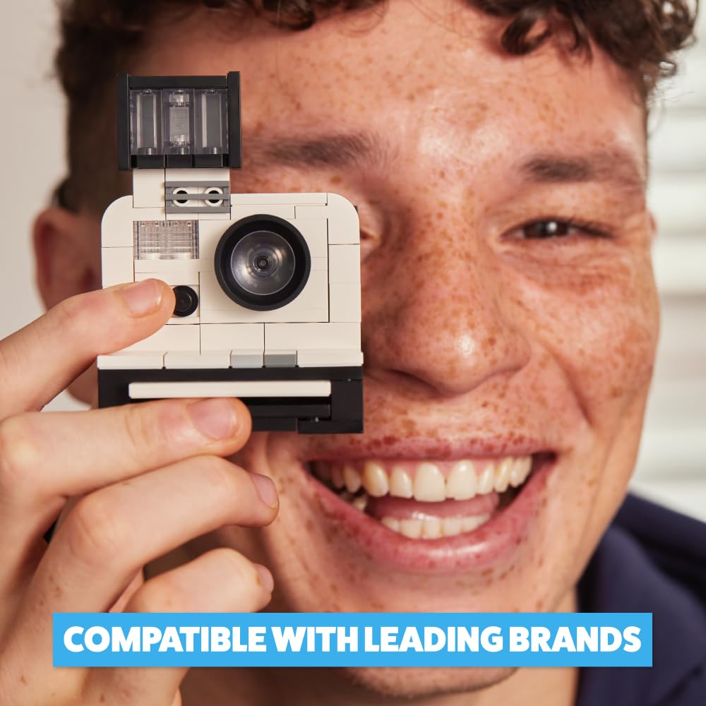 MAX Premium Retro Building Bricks - Retro Camera Building Set for Ages 3+ 3