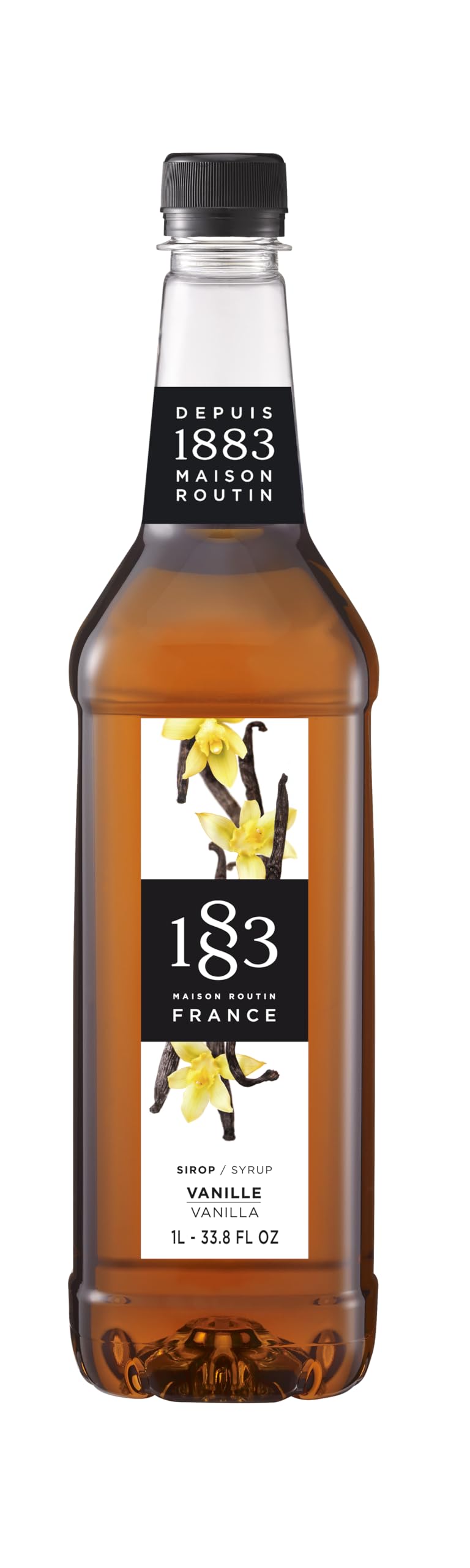 1883 MAISON ROUTIN Vanilla Syrup - Intense Bourbon Aroma | 1 L PET Bottle 1