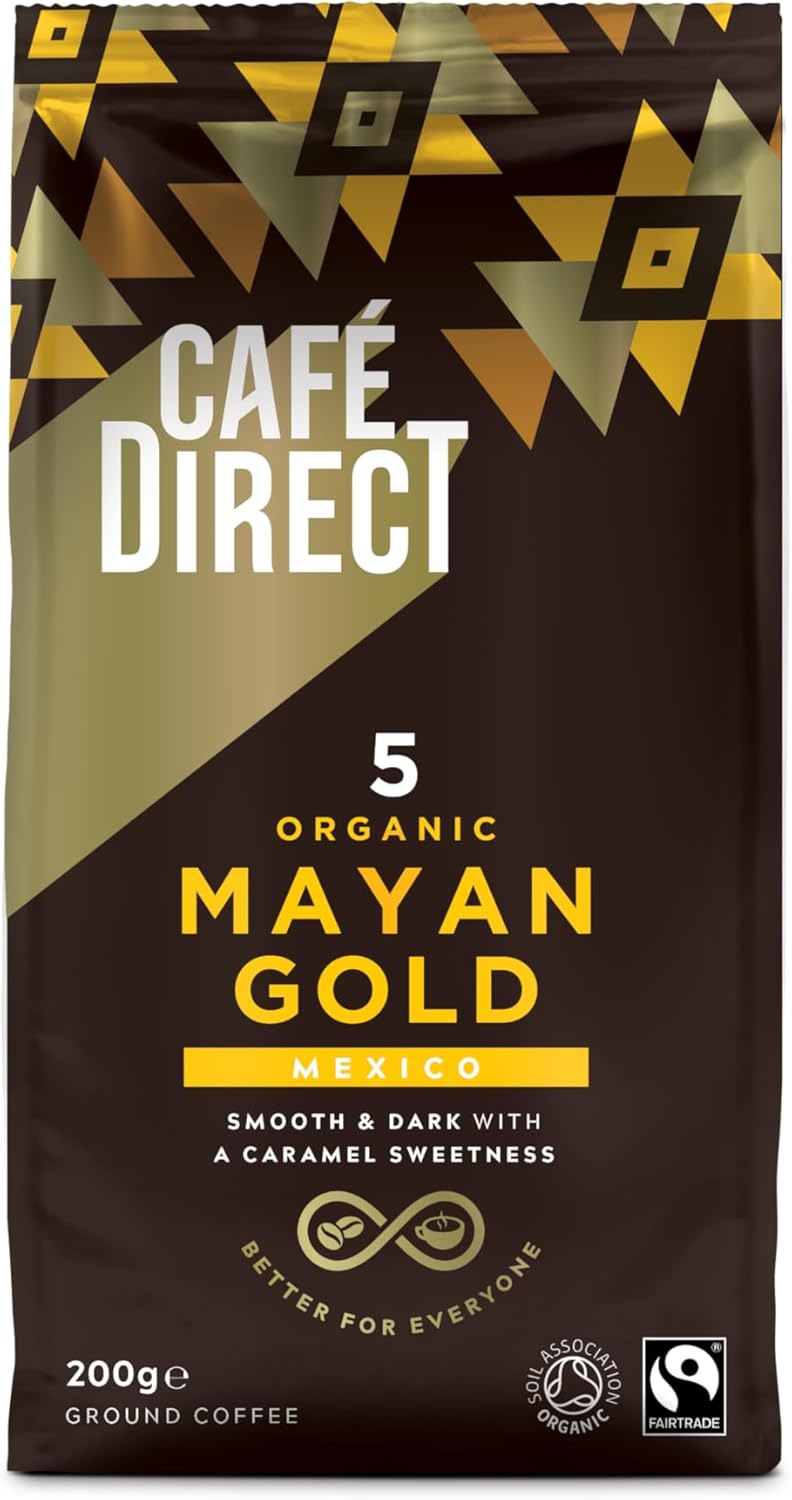 Cafédirect Mayan Gold Mexico Organic Fairtrade Ground Arabica Coffee 200g