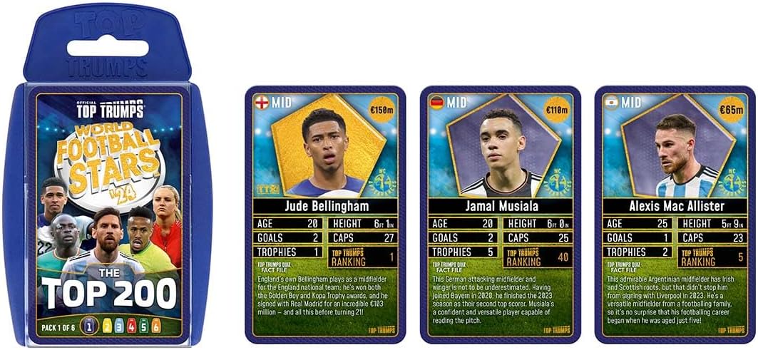 Top Trumps World Football Stars Top 200 Starter Kit Card Game 3