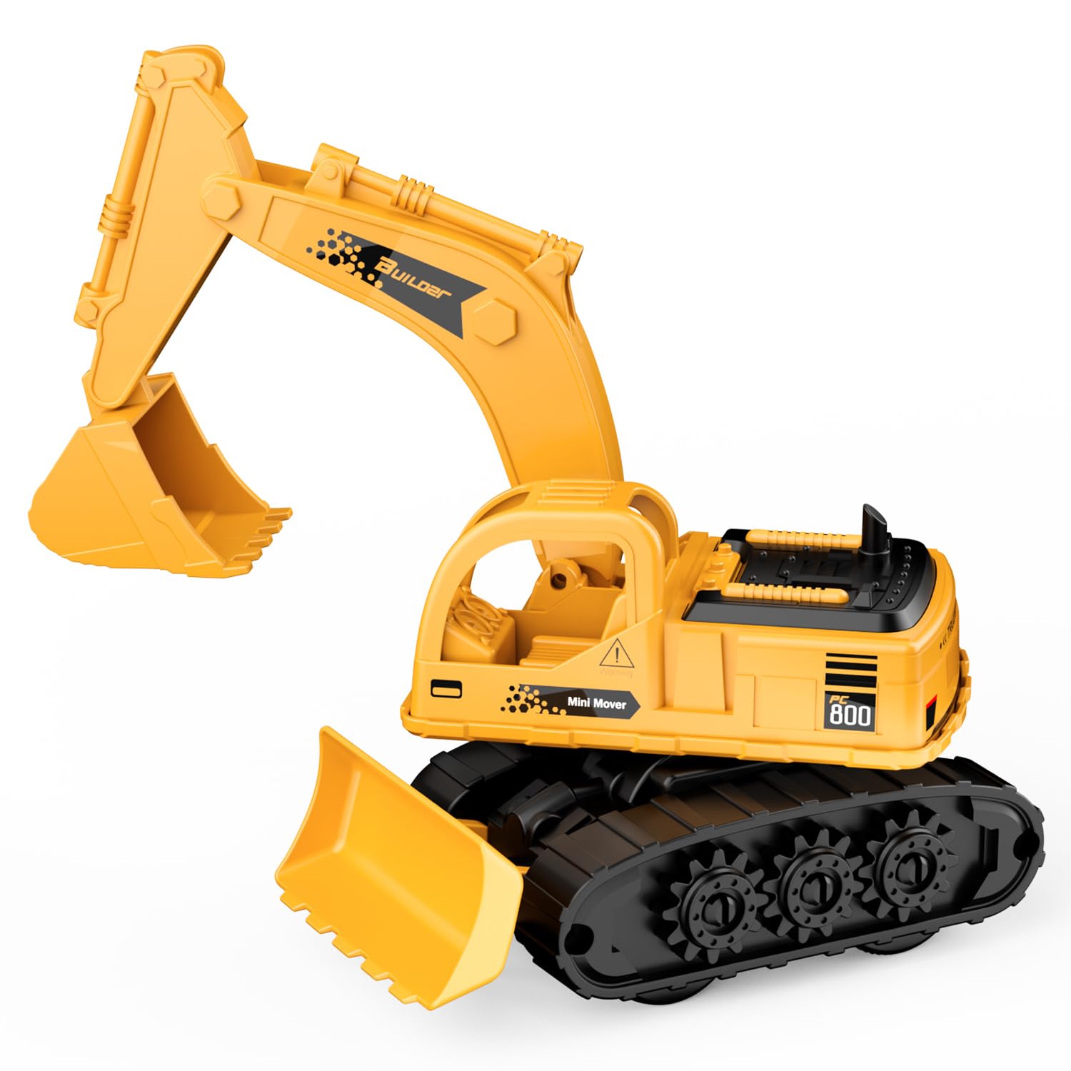 GizmoVine Kids Digger Toy - 2-in-1 Friction-Powered Excavator for Ages 3+