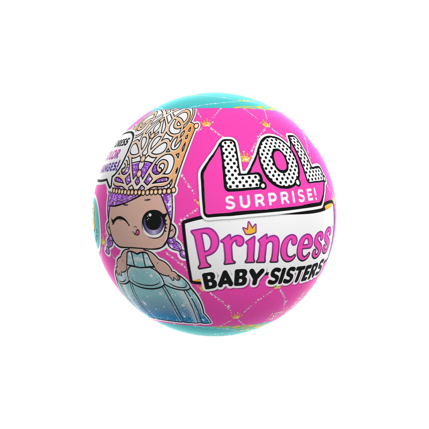 L.O.L. Surprise! Princess Baby Sisters Doll | Color-Change Feature | Collectible Plastic Figure 6